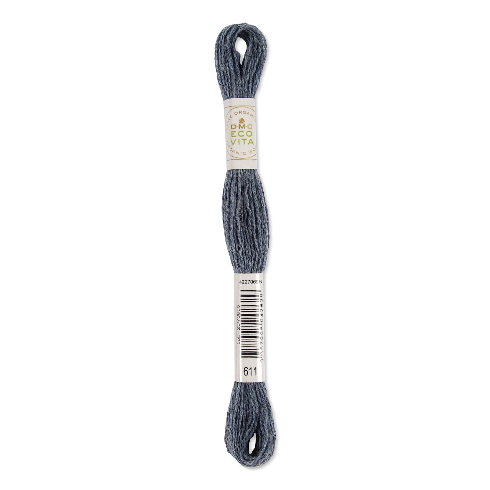 DMC Eco Vita Organic Wool Thread - Cloud Indigo, 17-1/2 yds