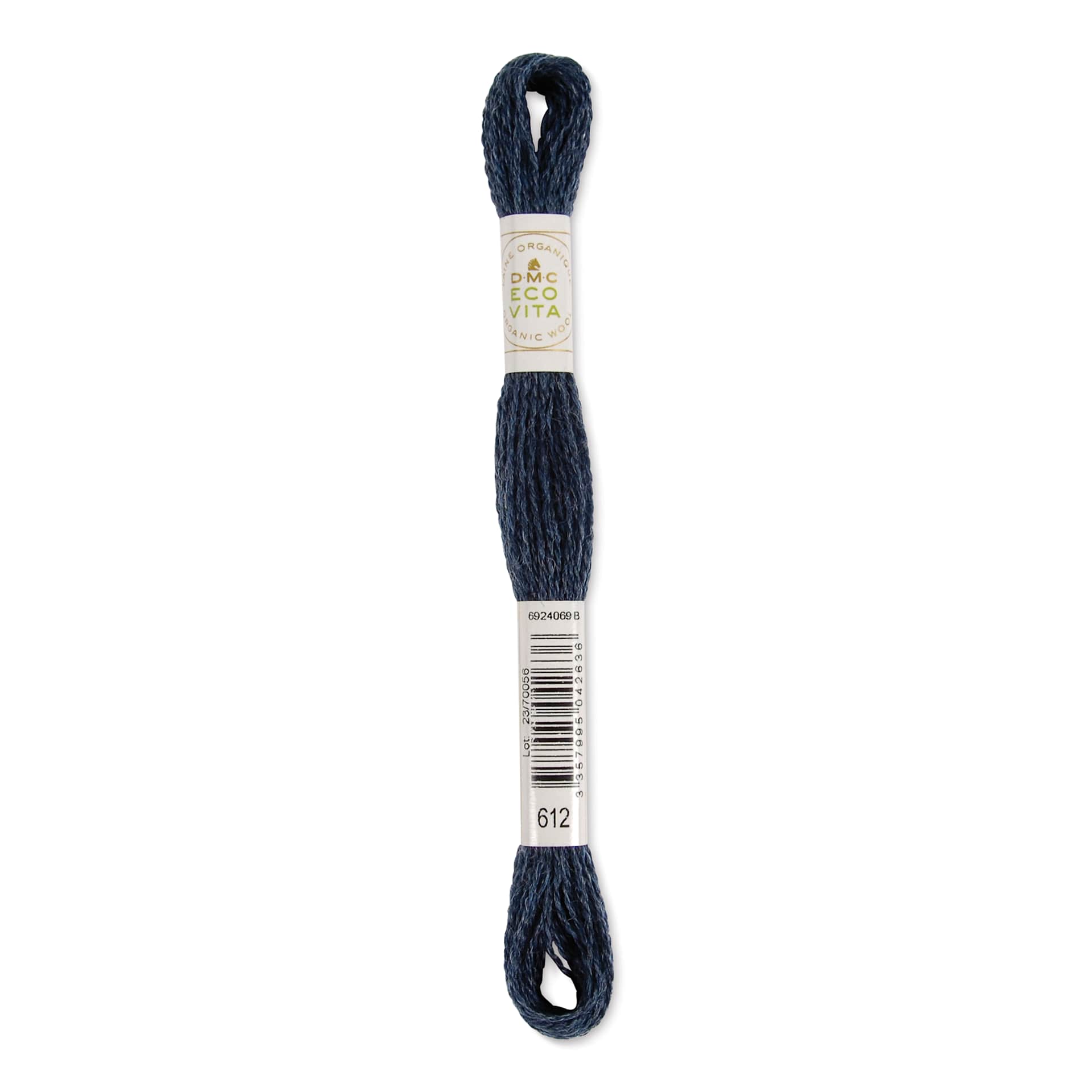 DMC Eco Vita Organic Wool Thread - Storm Indigo, 17-1/2 yds