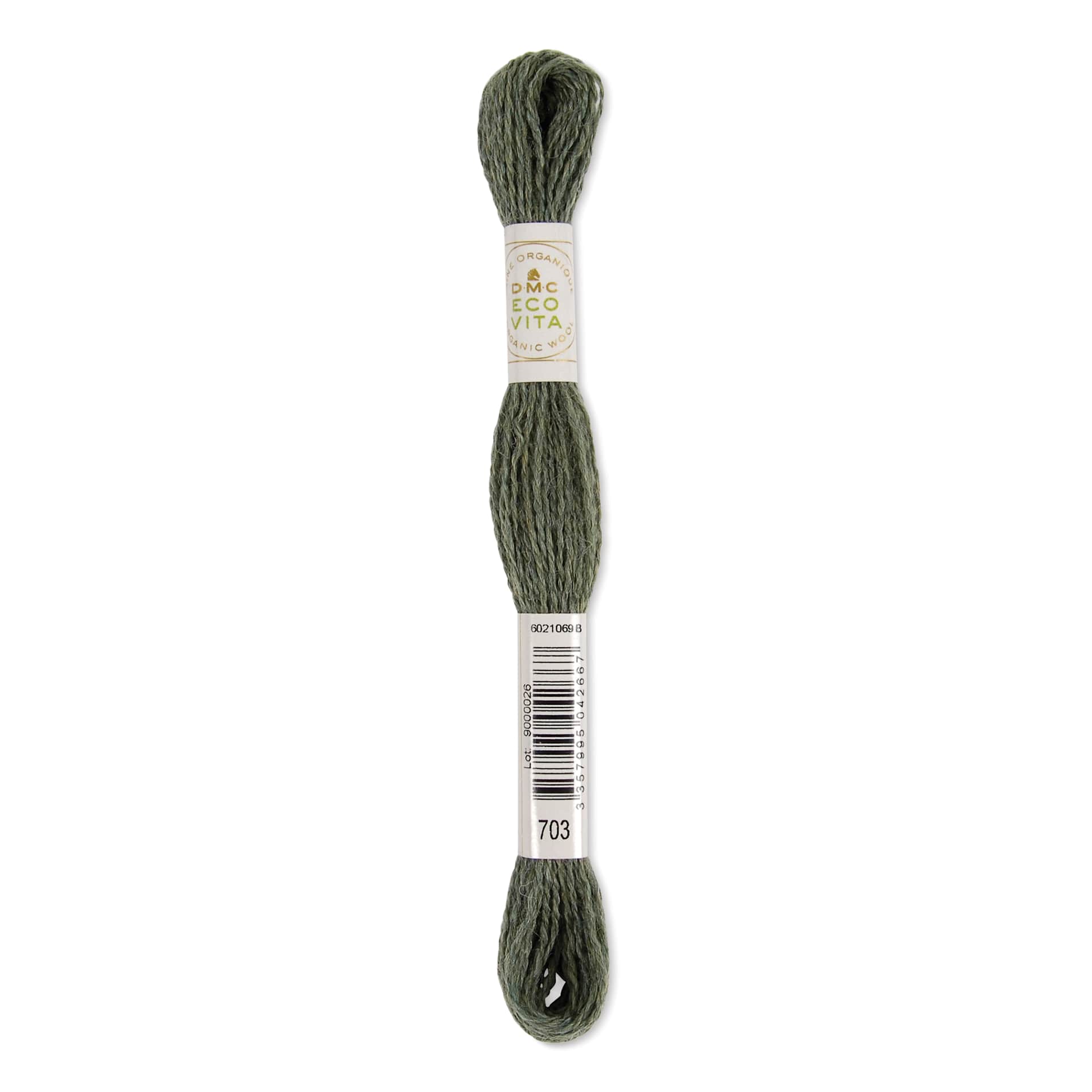 DMC Eco Vita Organic Wool Thread - Moss Indigo, 17-1/2 yds