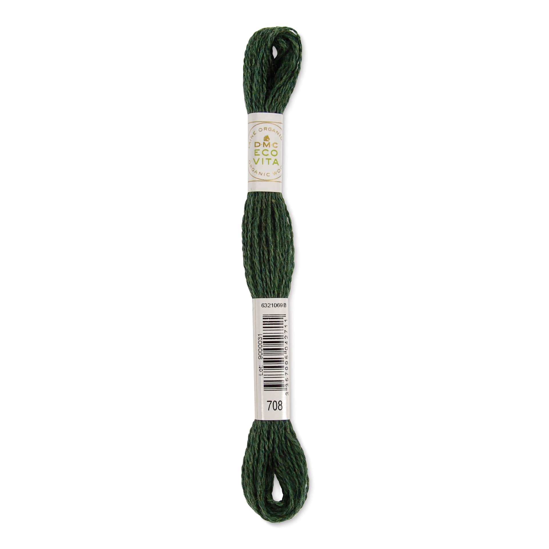 DMC Eco Vita Organic Wool Thread - Spruce Indigo, 17-1/2 yds