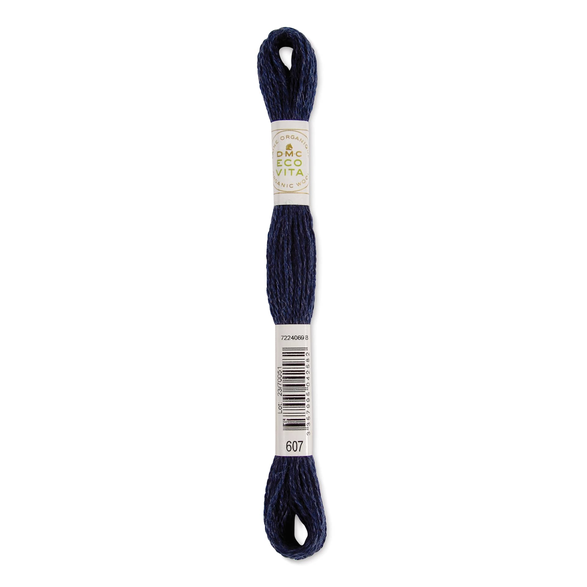 DMC Eco Vita Organic Wool Thread - Night Indigo, 17-1/2 yds