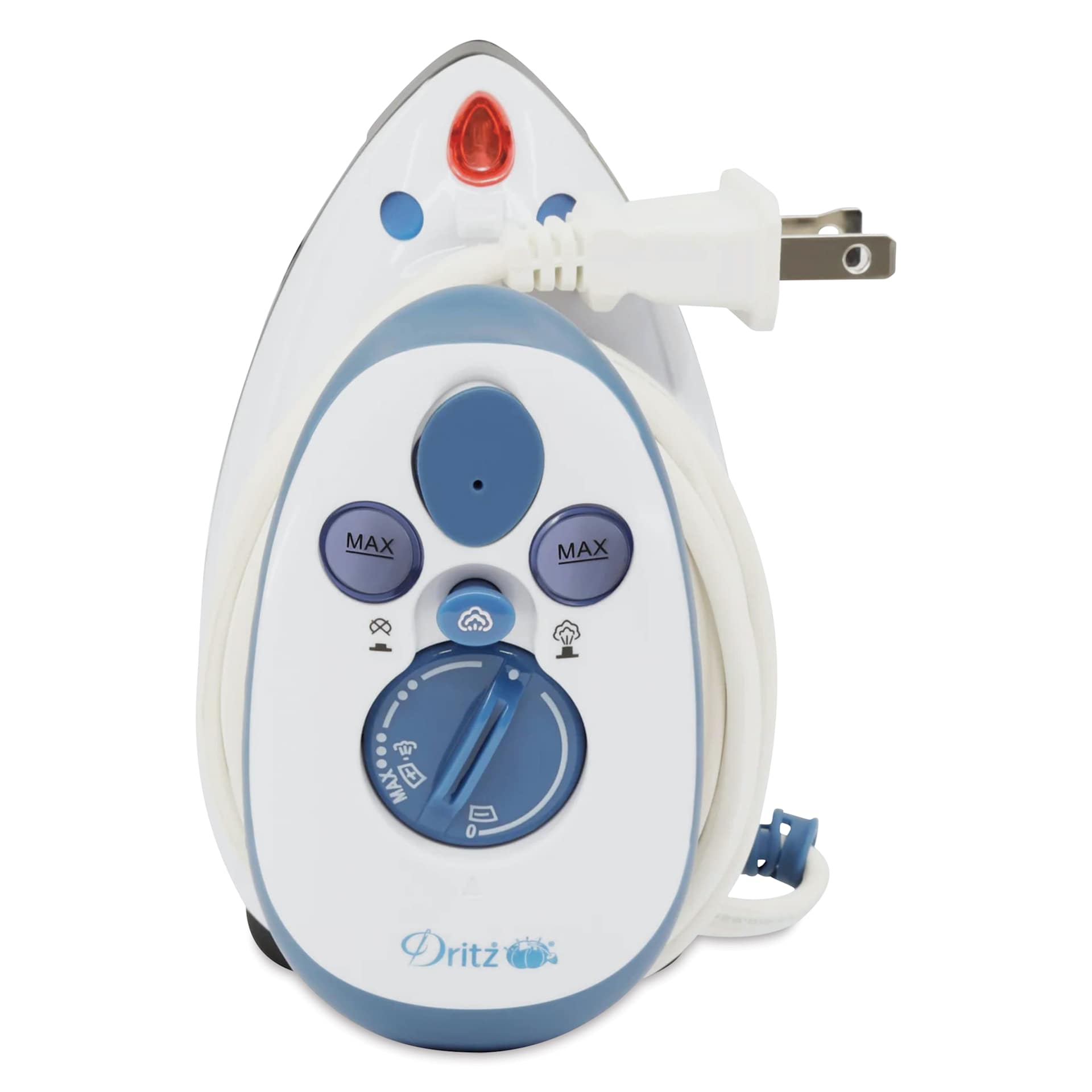 Dritz Mighty Steam Iron - top view with cord wrapped
