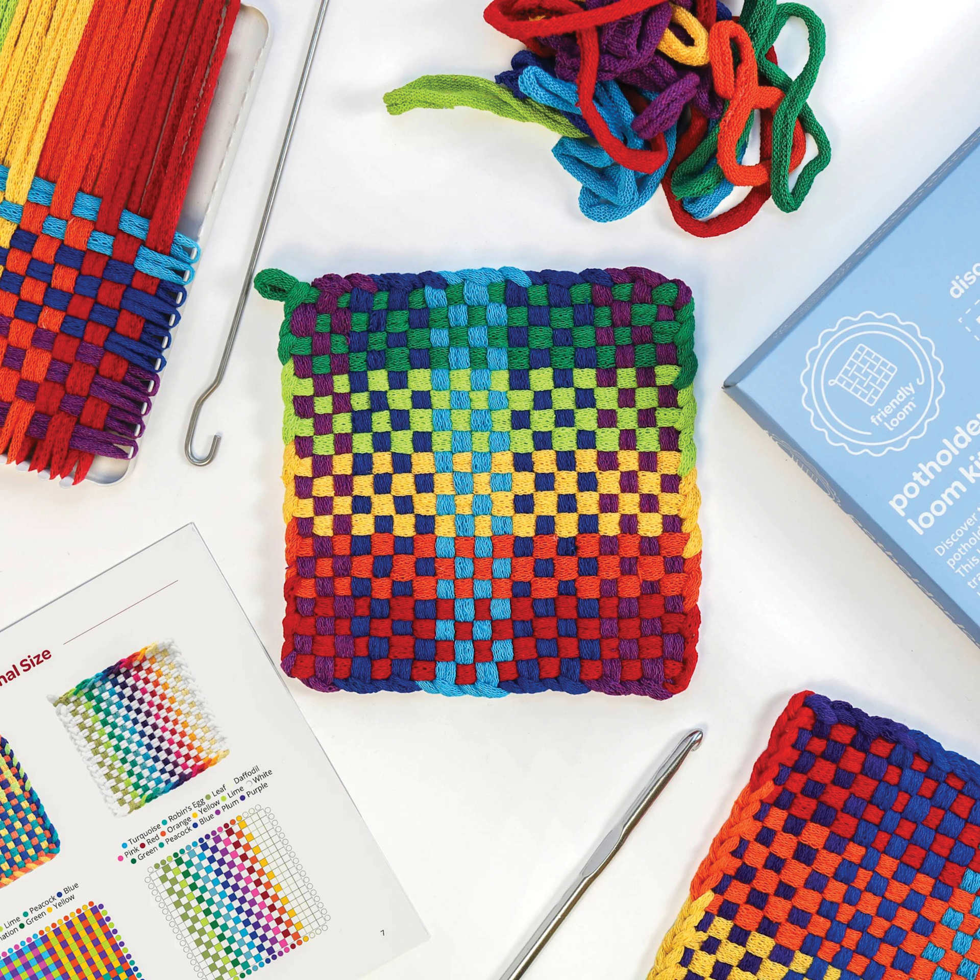 Friendly Loom Potholder Loom Kit - 7" x 7"