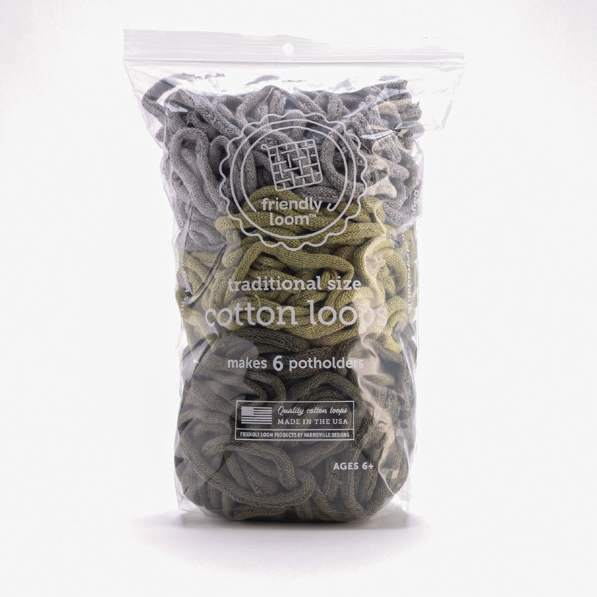 Friendly Loom Traditional Size Cotton Loops - Hiking, Lotta Loops