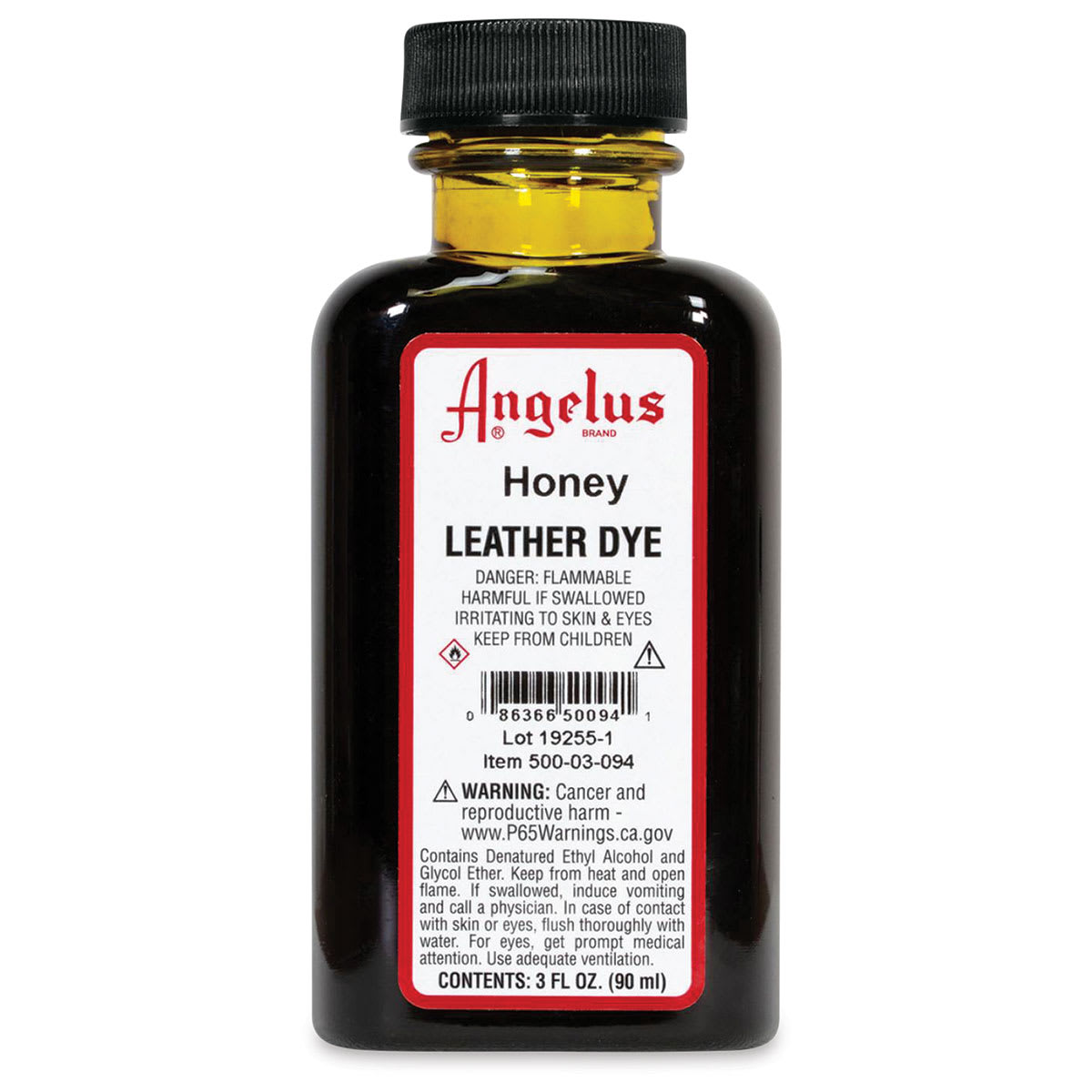 Angelus Leather Dye - Honey, 3 oz, Bottle
