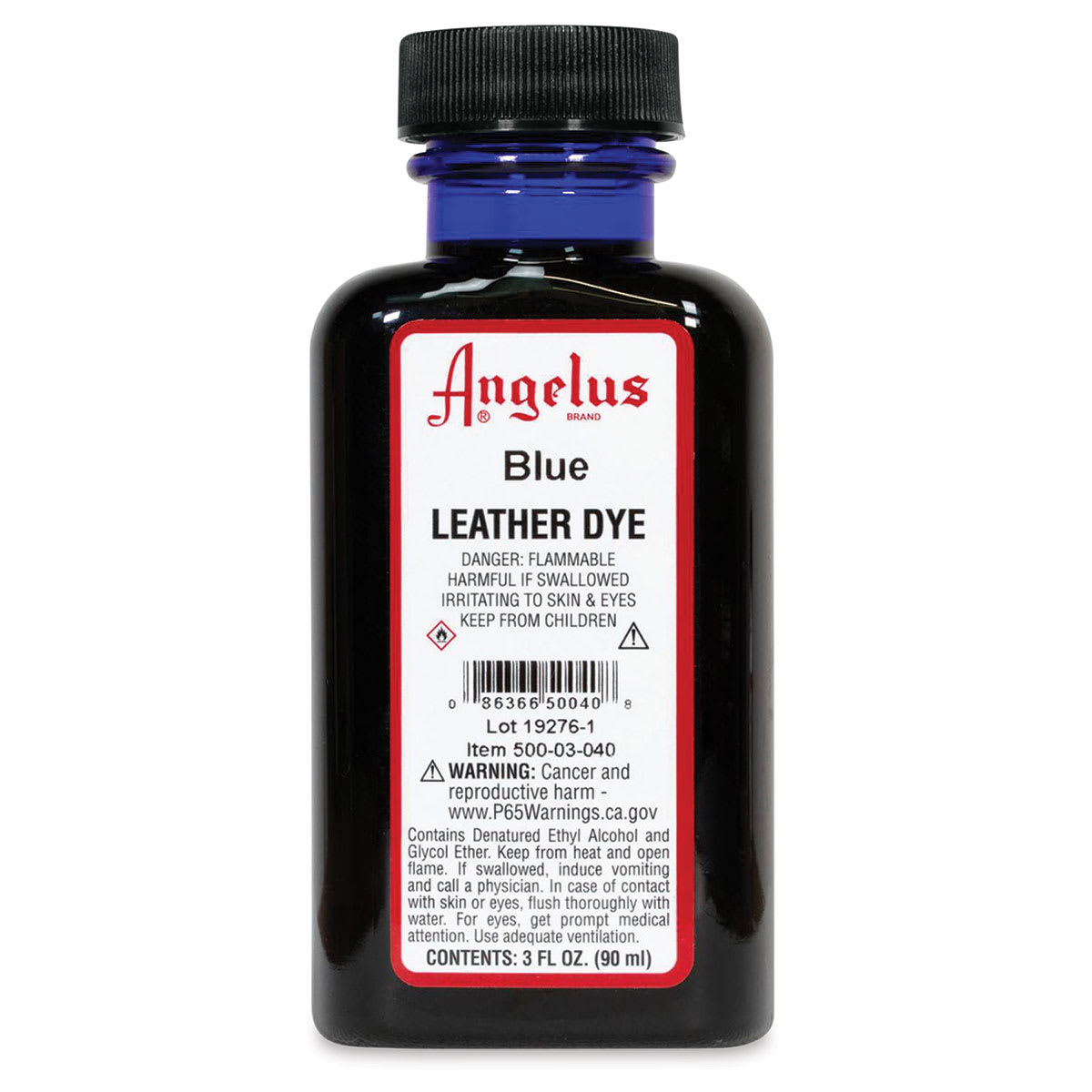 Angelus Leather Dye - Blue, 3 oz, Bottle