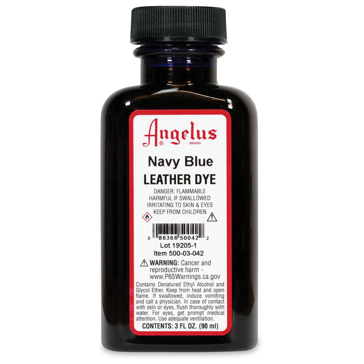 Angelus Leather Dye - Navy Blue, 3 oz, Bottle