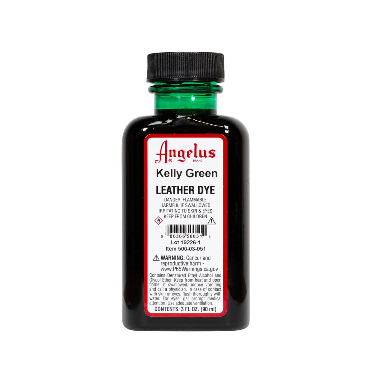 Angelus Leather Dyes Kelly Green - 3 oz. Dauber Bottle
