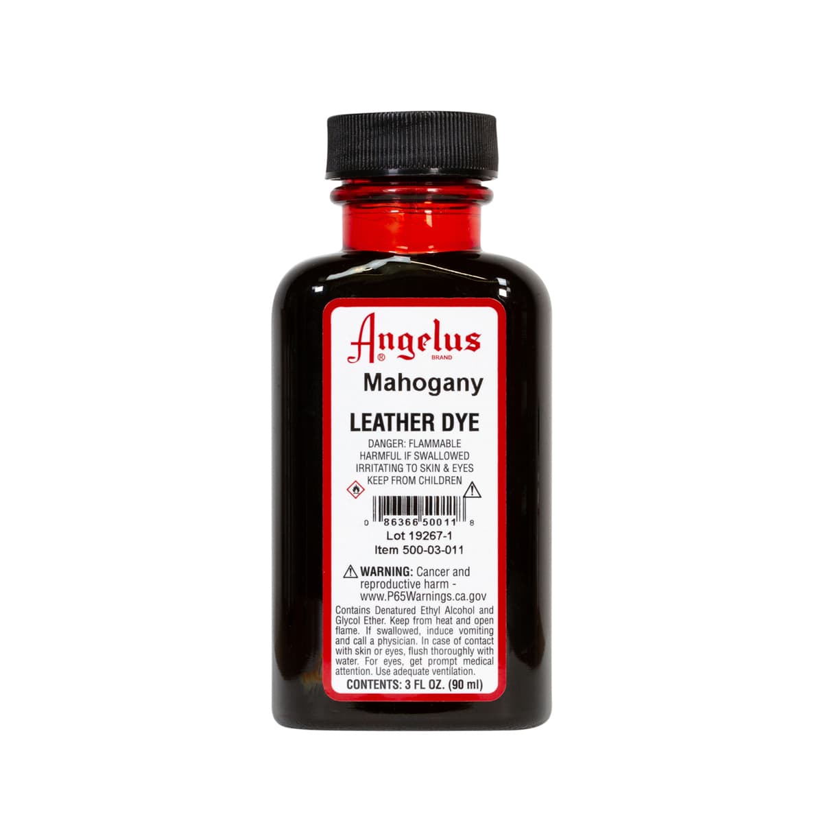 Angelus Leather Dyes Mahogany - 3 oz. Dauber Bottle