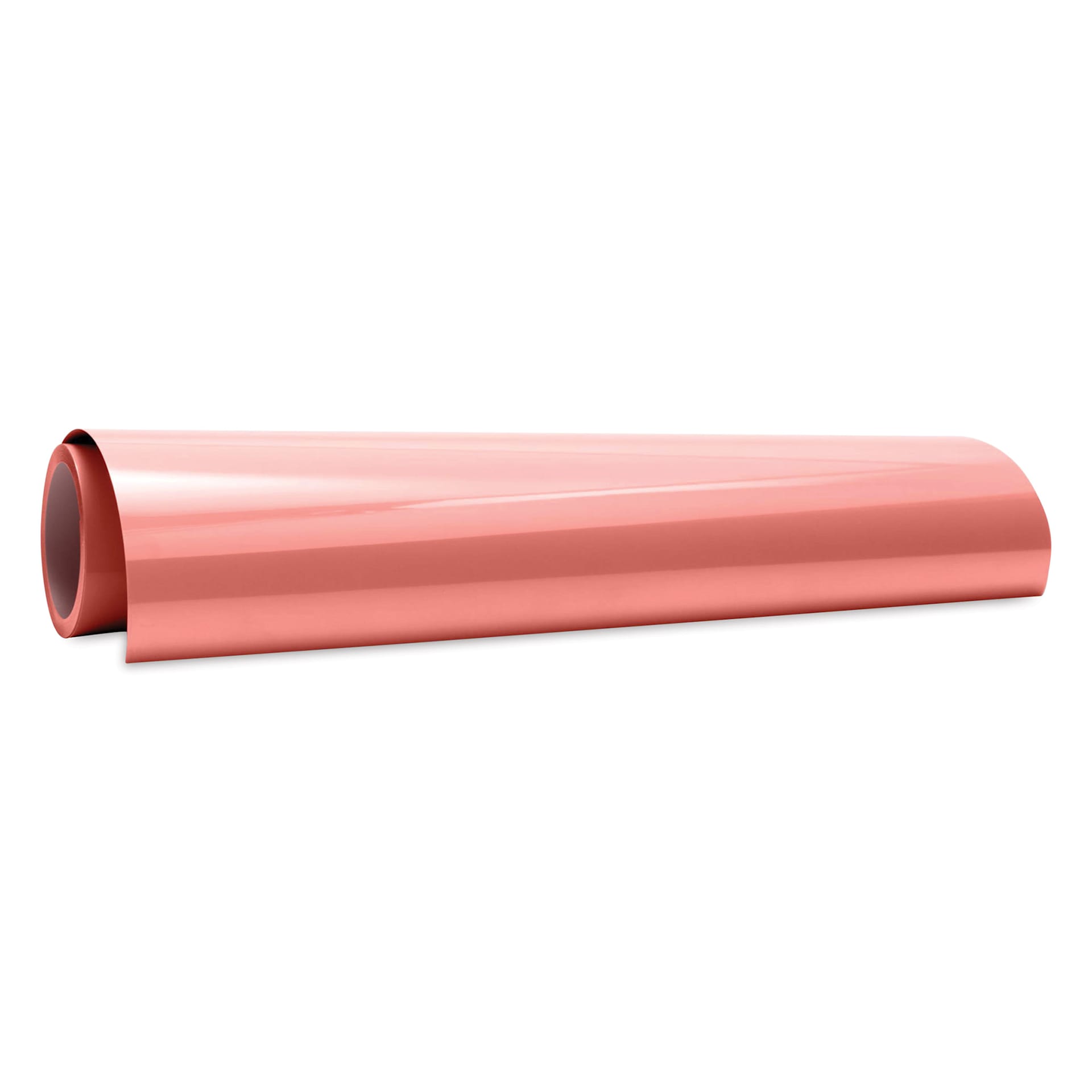 Cricut Everyday Iron-On Vinyl - Coral, rolled sheet outside of the packaging