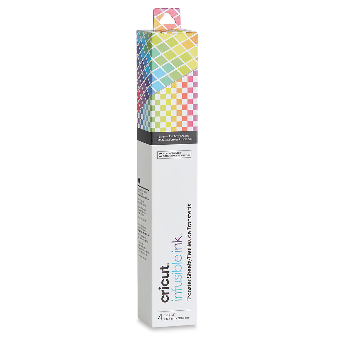 Cricut Infusible Ink Patterned Transfer Sheets - Rainbow Shapes, 12" x 12", 4 Sheets