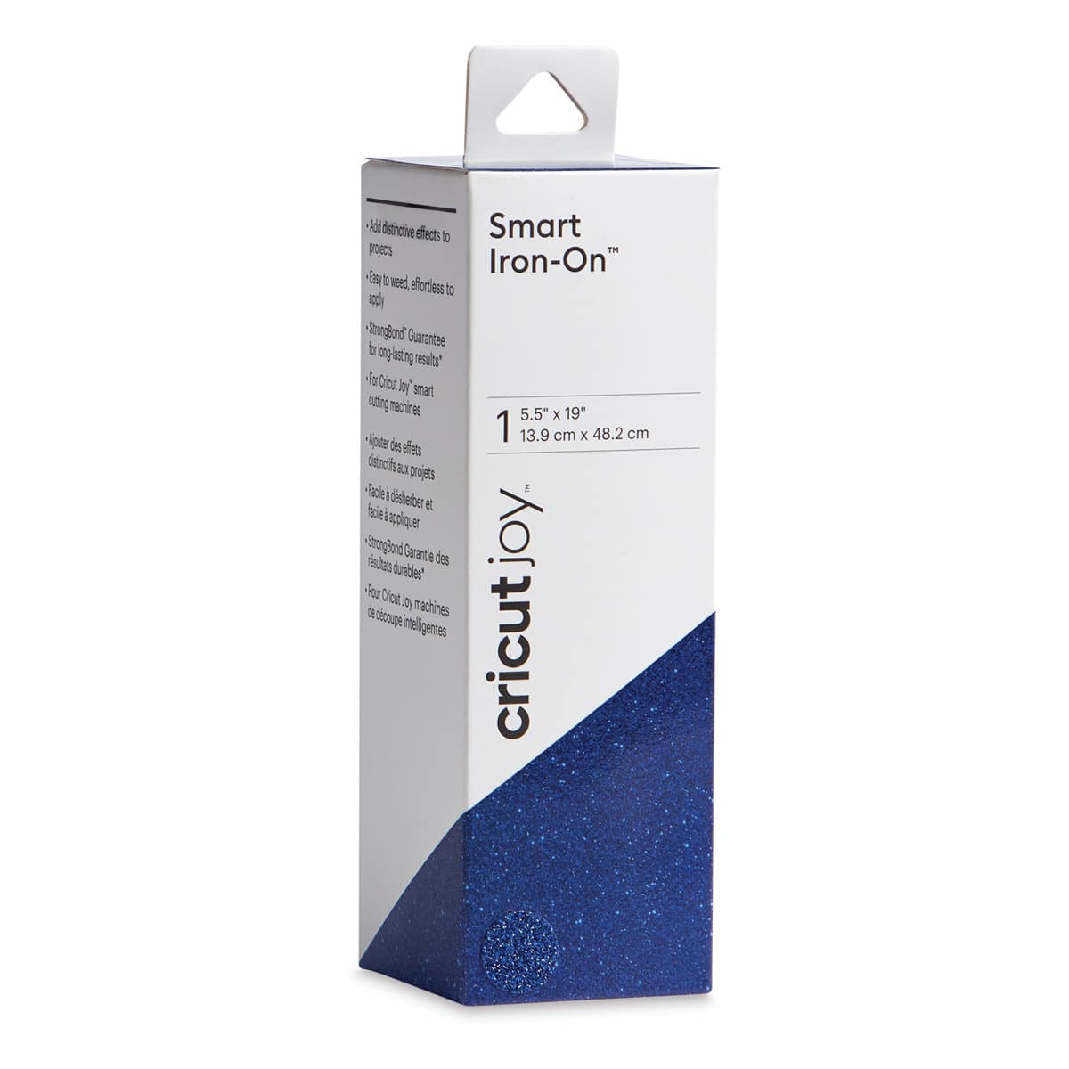 Cricut Joy Smart Iron-On - Glitter Sapphire, 5-1/2" x 19", Roll (In packaging)
