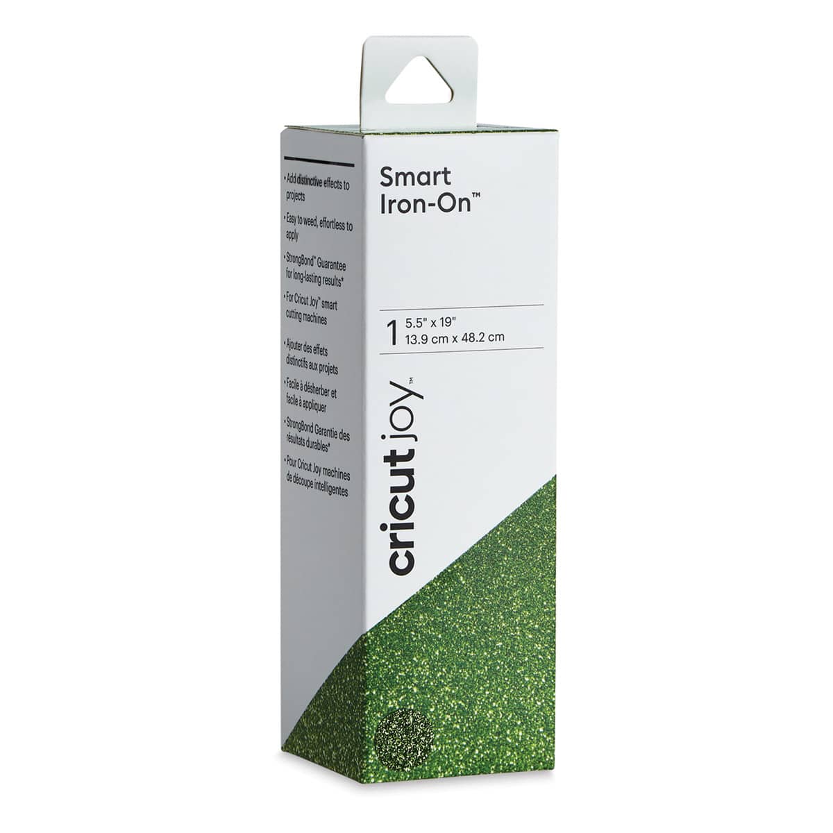 Cricut Joy Smart Iron-On - Glitter Kiwi, 5-1/2" x 19", Roll (In packaging)