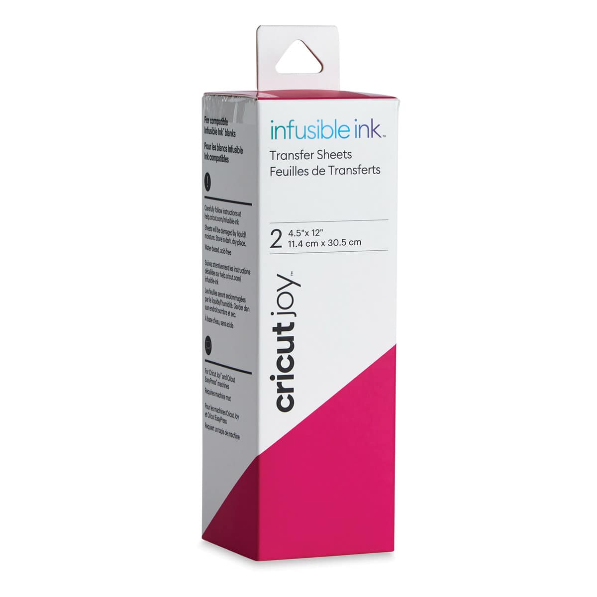 Cricut Joy Infusible Ink Transfer Sheets - Party Pink, 4-1/2" x 12", Package of 2 (In packaging)