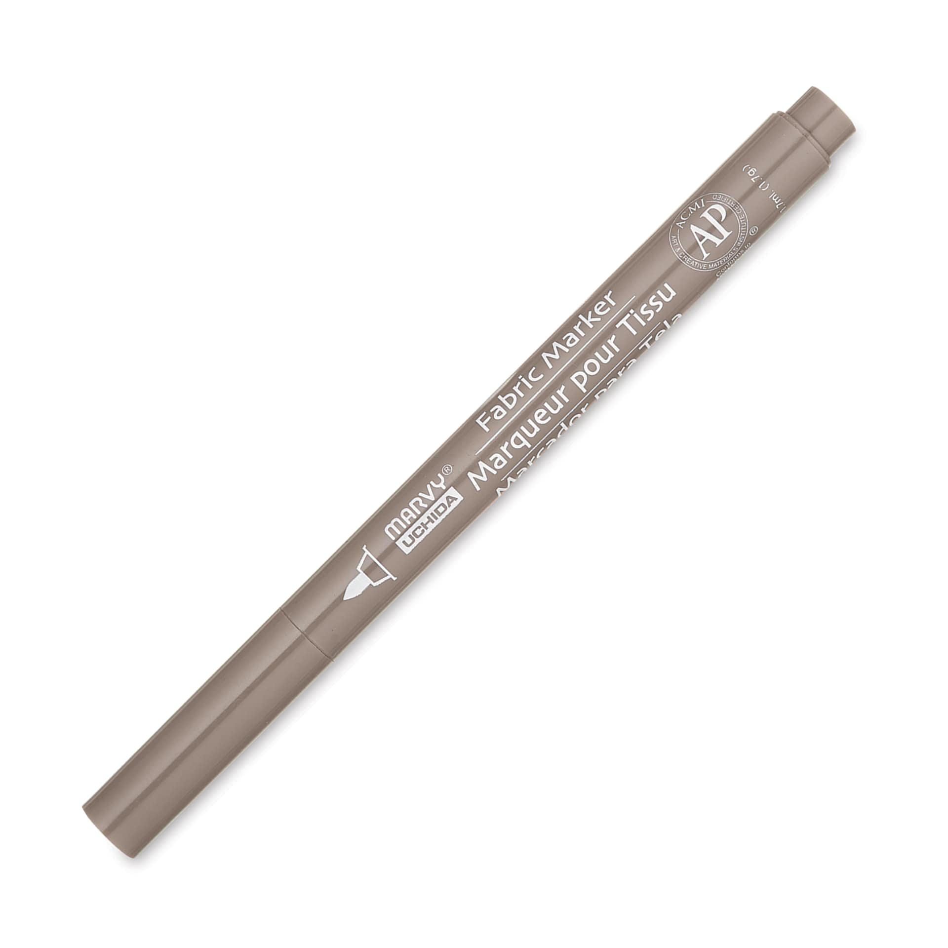 Marvy Uchida Fine Point Fabric Marker - Warm Grey (Cap on)