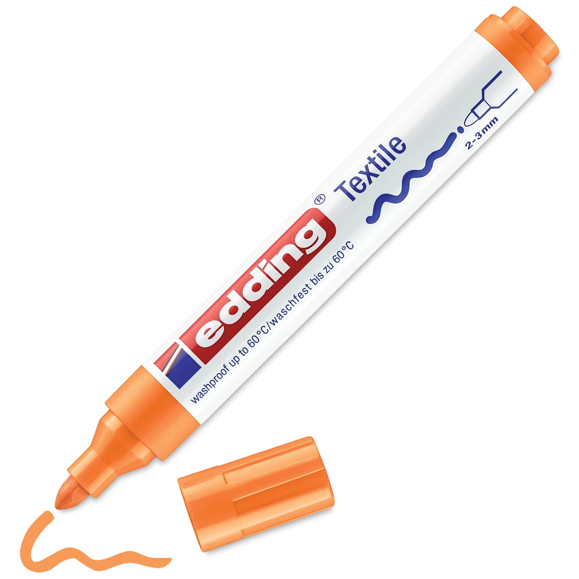 Edding 4500 Textile Pen - Neon Orange