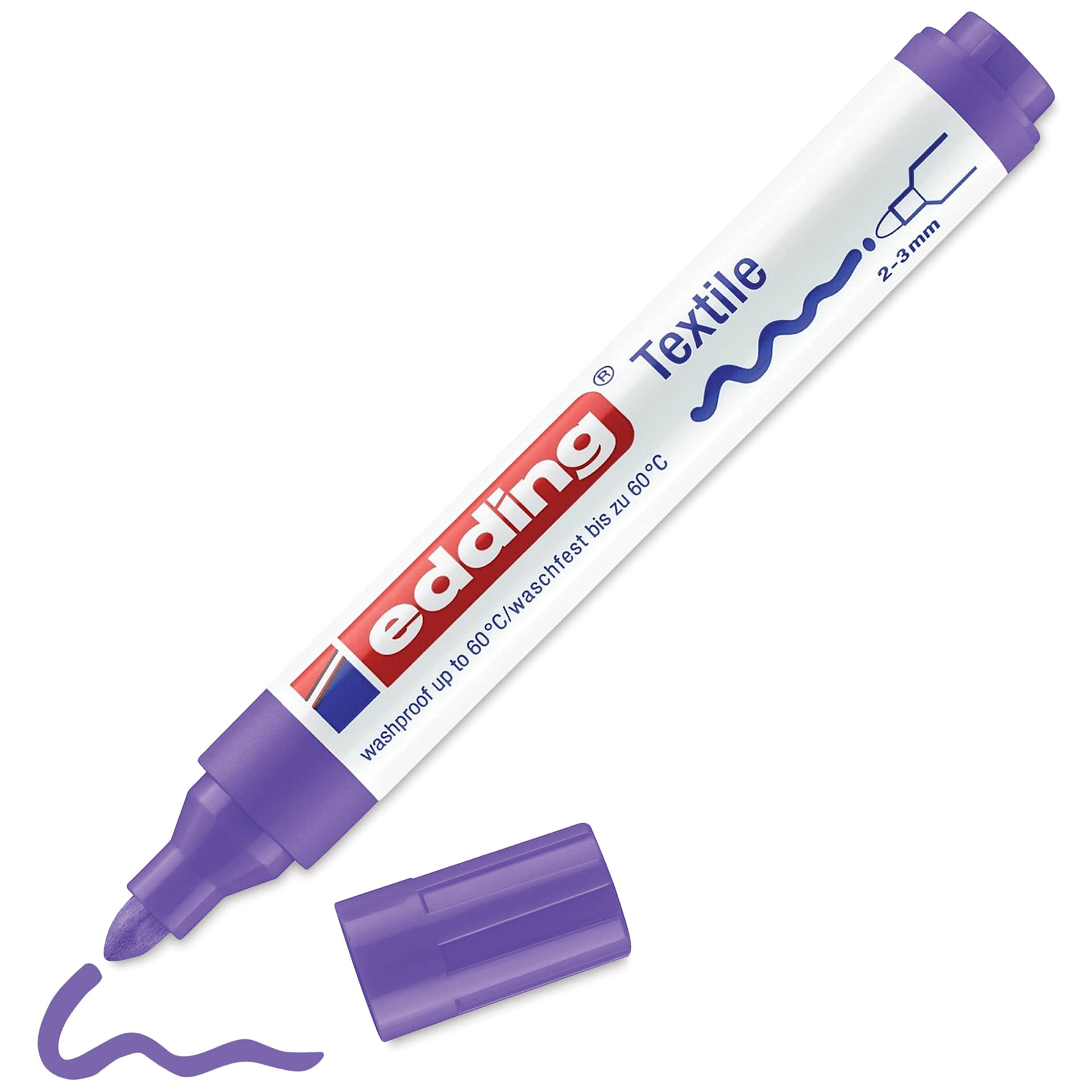 Edding 4500 Textile Pen - Neon Violet