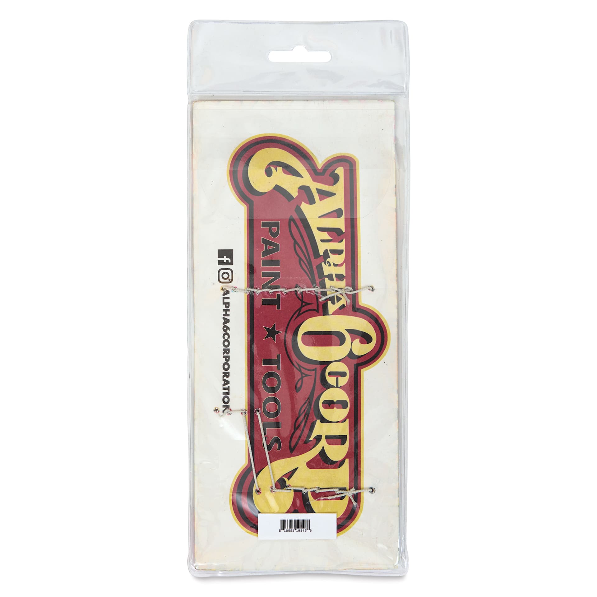Alpha6 AlphaFlex Textile and Leather Paint Markers - Assorted Colors, 1 mm, Set of 6 back of packaging