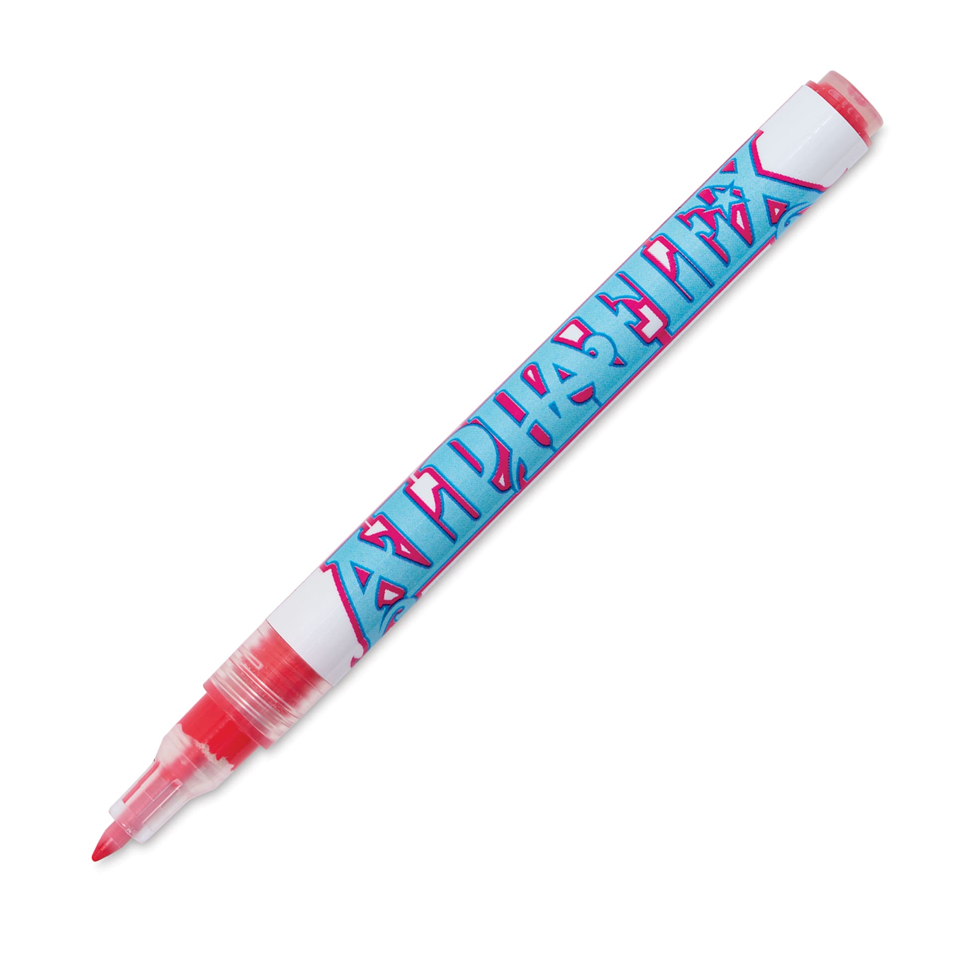 Alpha6 AlphaFlex Textile and Leather Paint Marker - Red, 1 mm - w/ cap removed