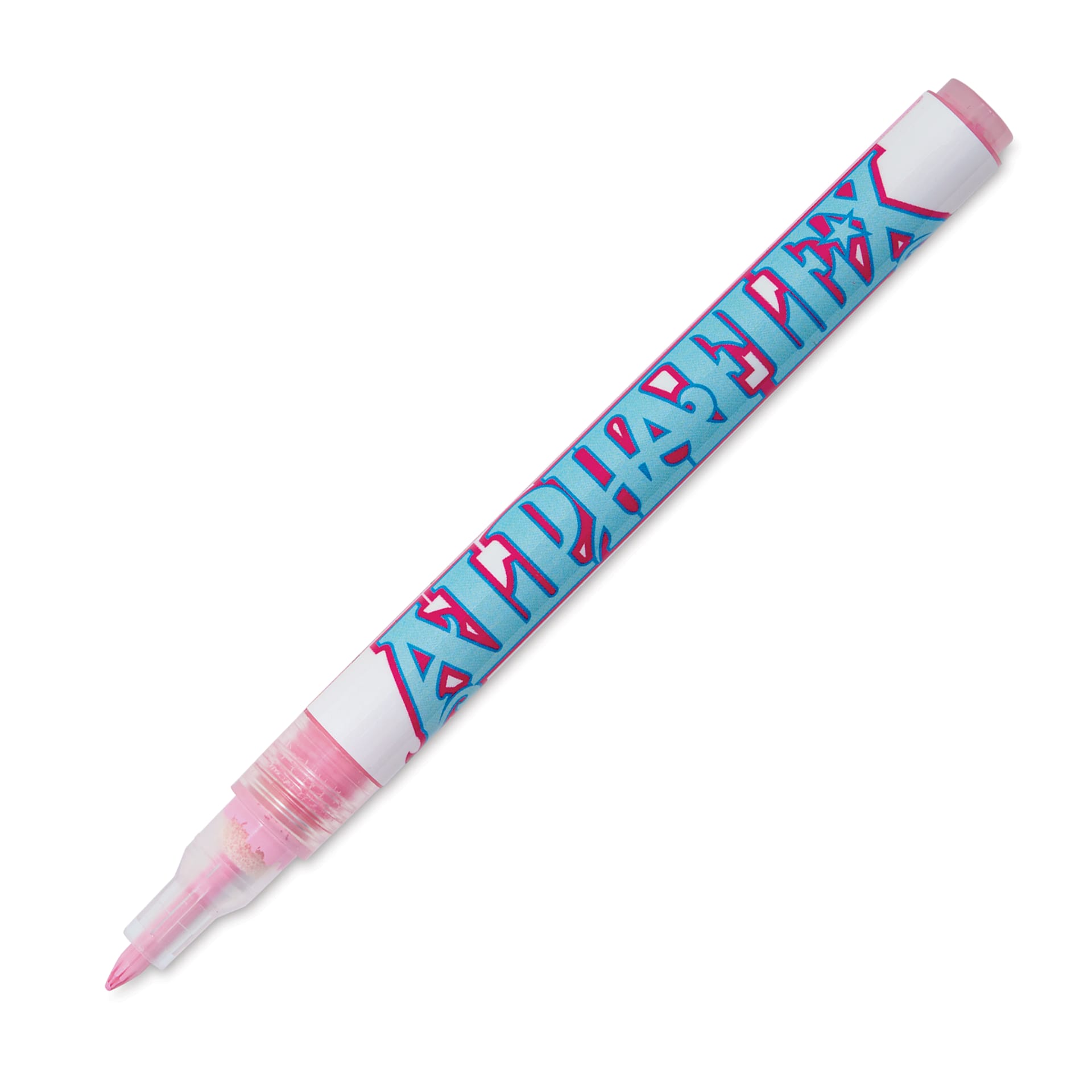 Alpha6 AlphaFlex Textile and Leather Paint Marker - Rose, 1 mm - w/ cap removed