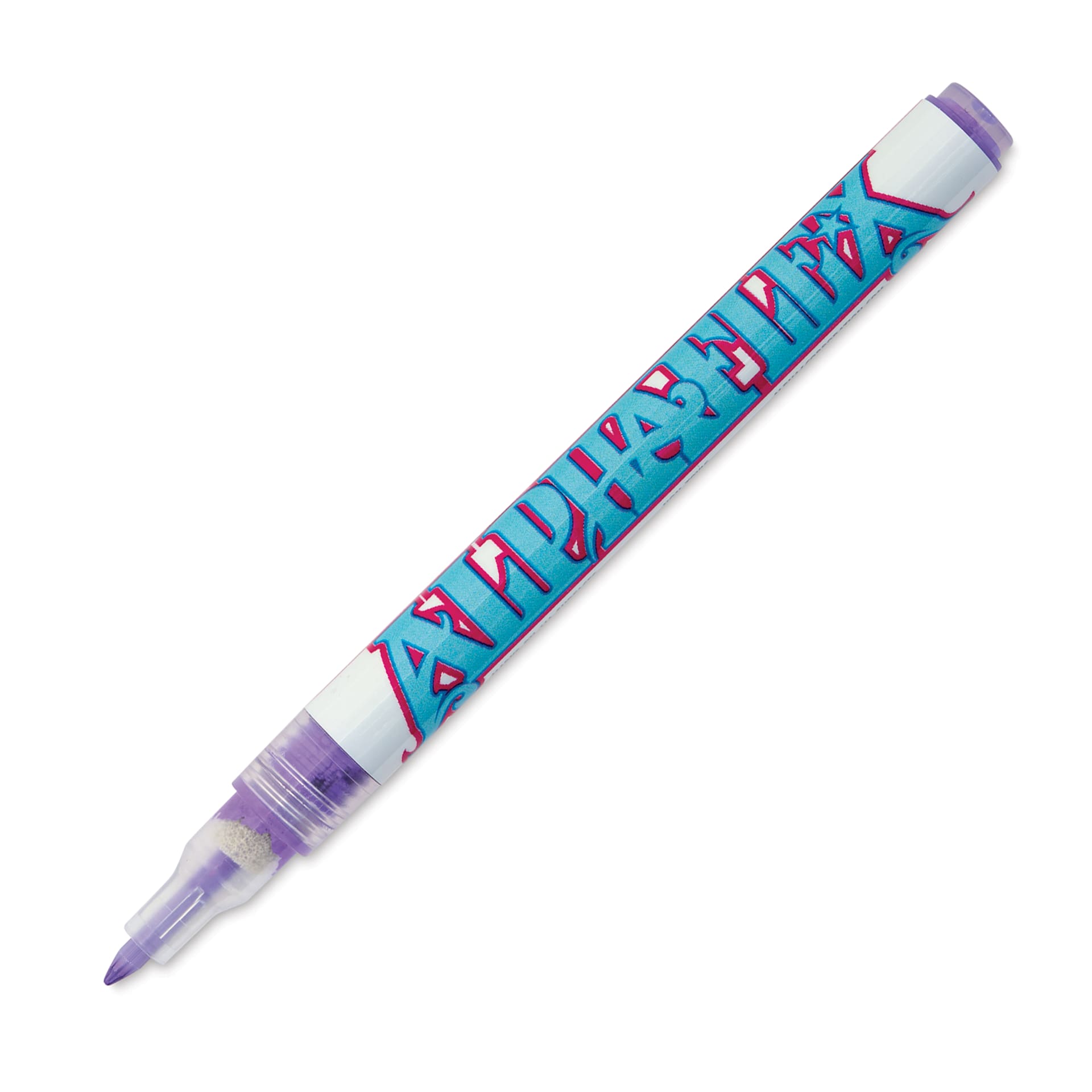 Alpha6 AlphaFlex Textile and Leather Paint Marker - Light Purple, 1 mm - w/ cap removed