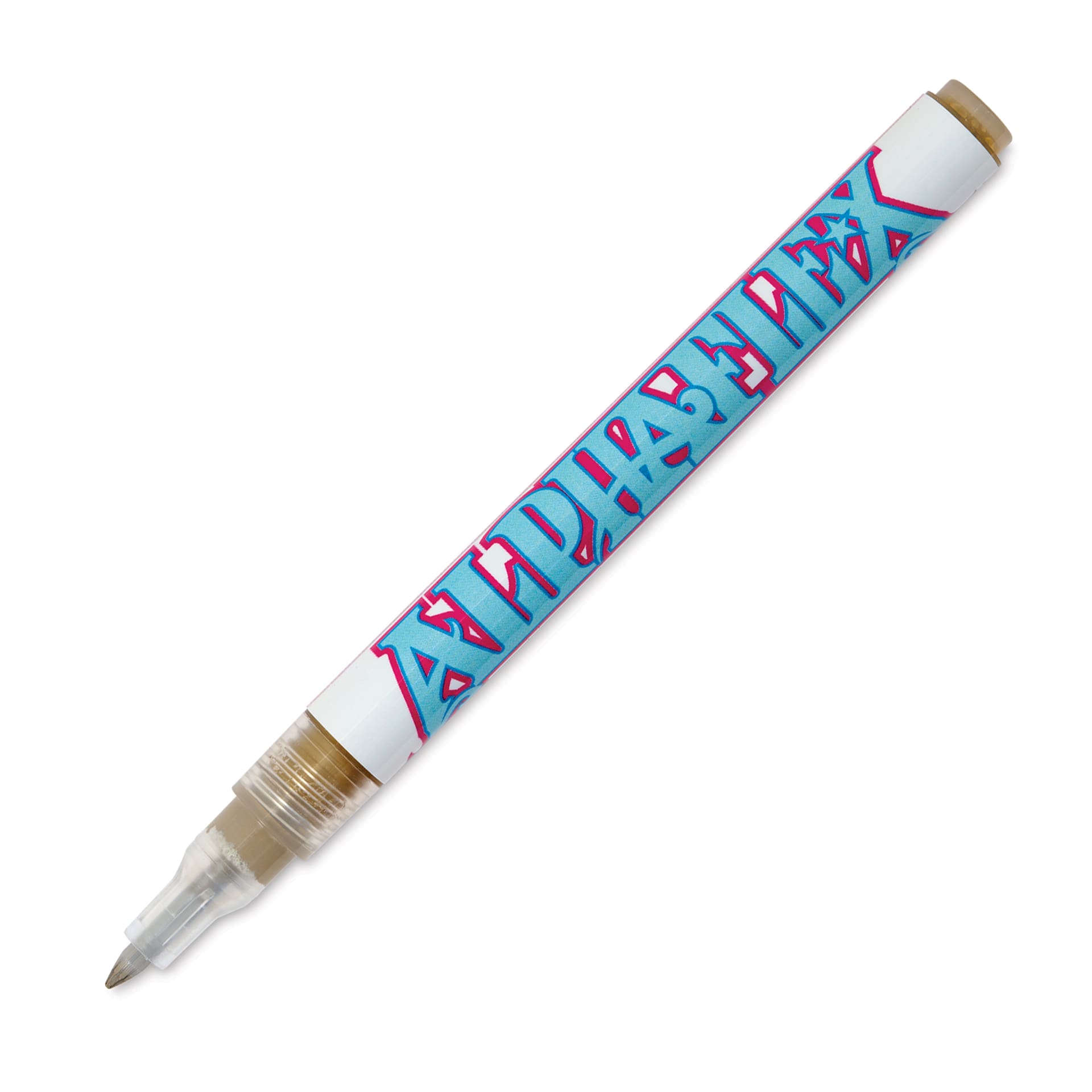 Alpha6 AlphaFlex Textile and Leather Paint Marker - Brown, 1 mm - w/ cap removed