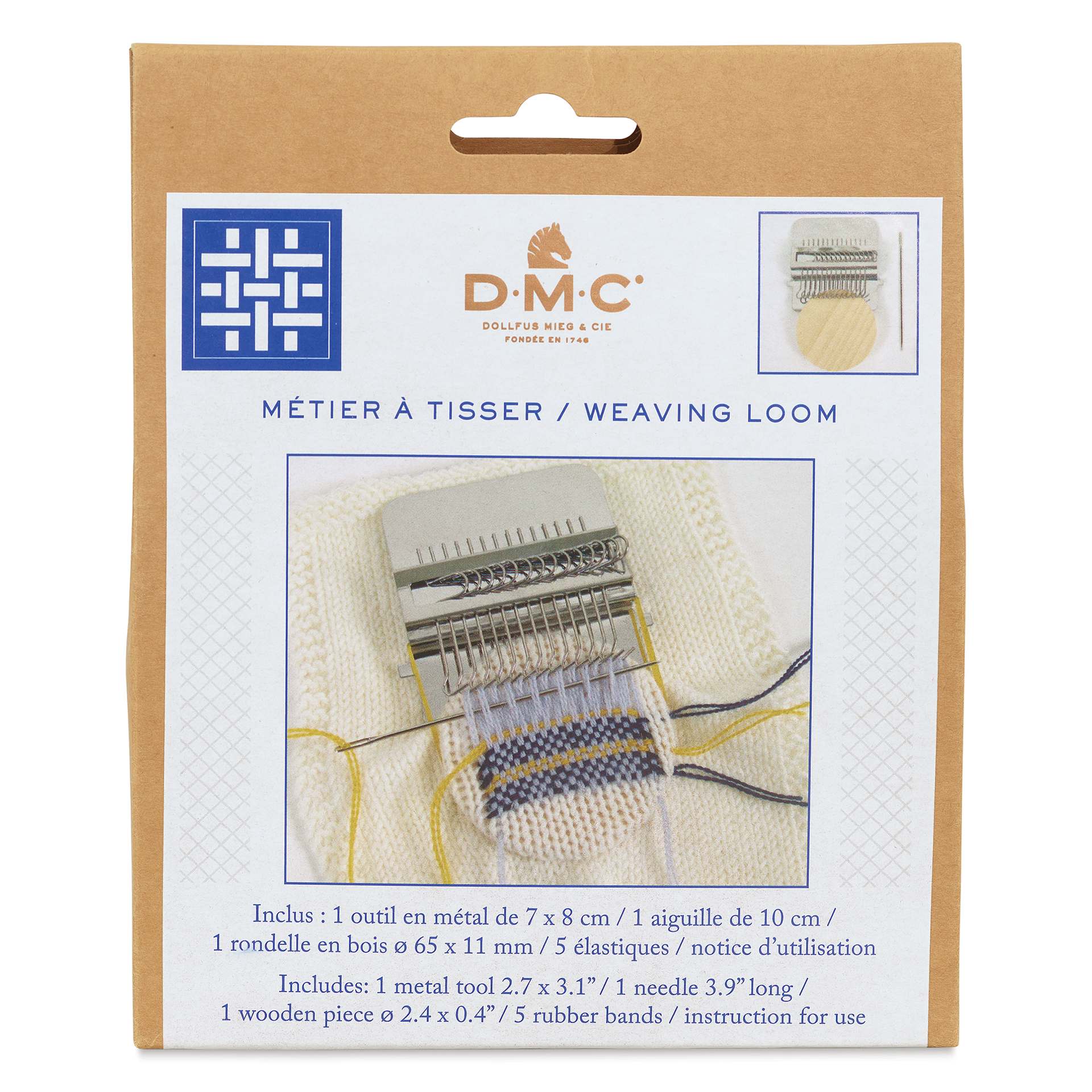 DMC Mini Weaving Loom - front of packaging