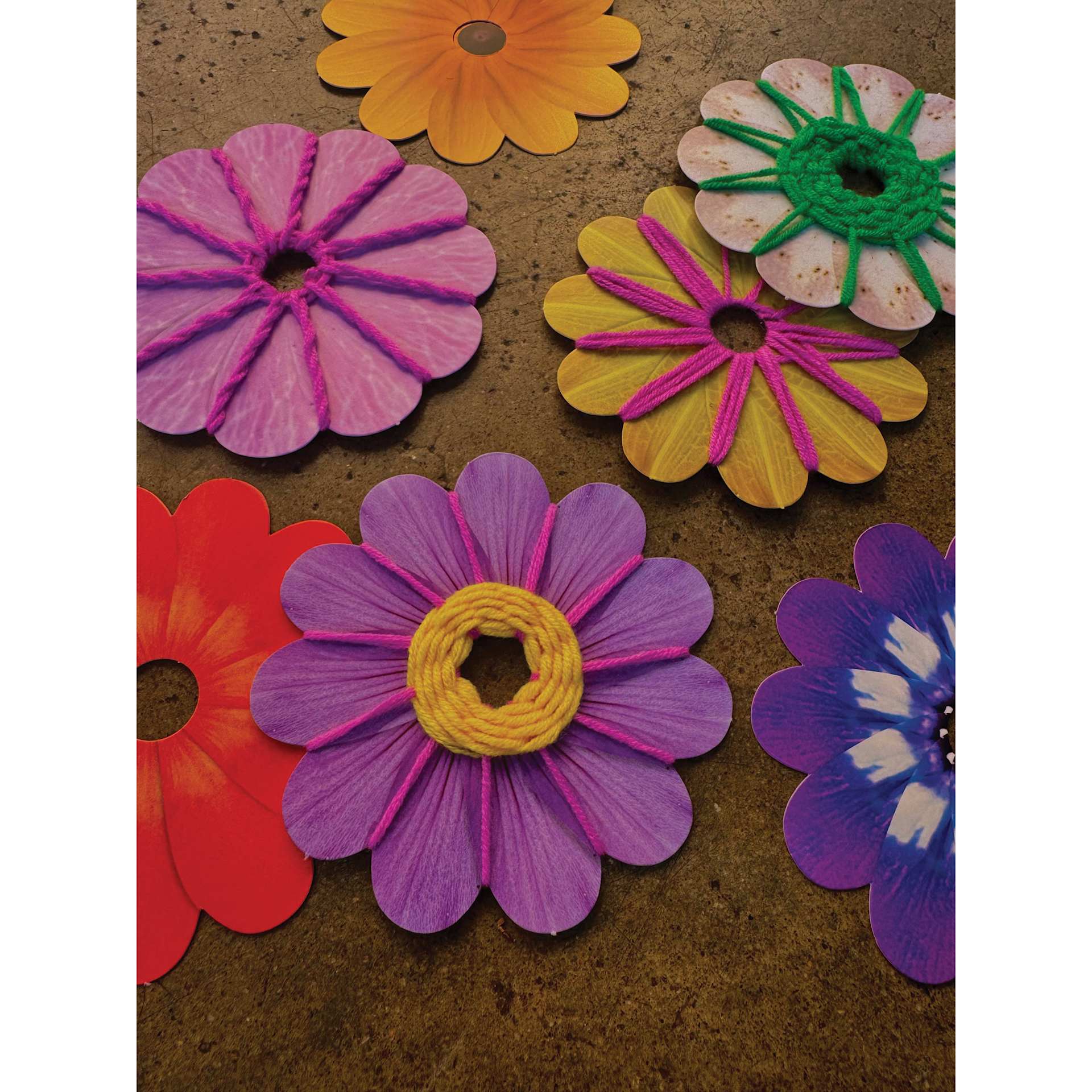 Roylco Take-Home Weaving Flowers - weaving project