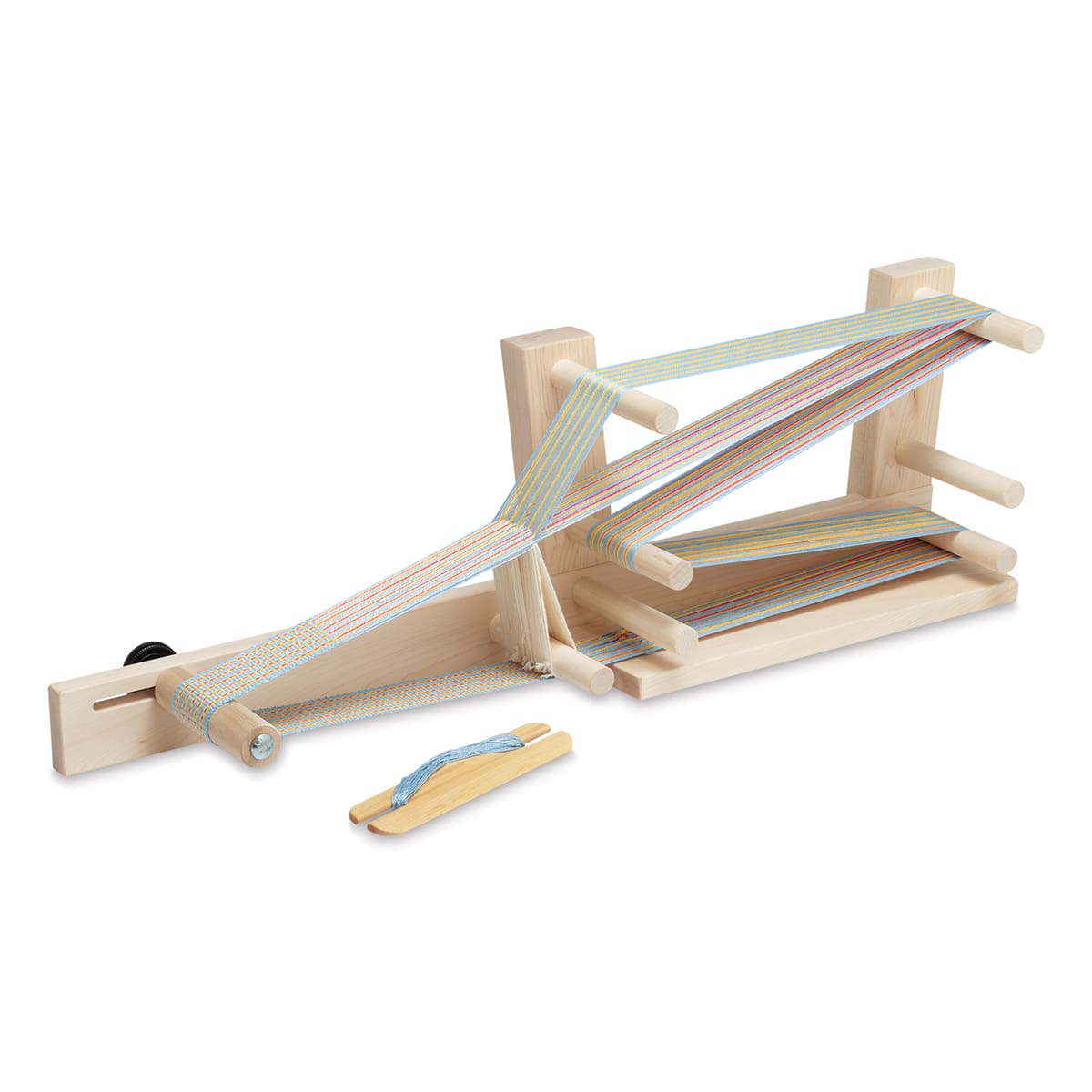 Schacht Inkle Loom - side view with tension bar off to the side