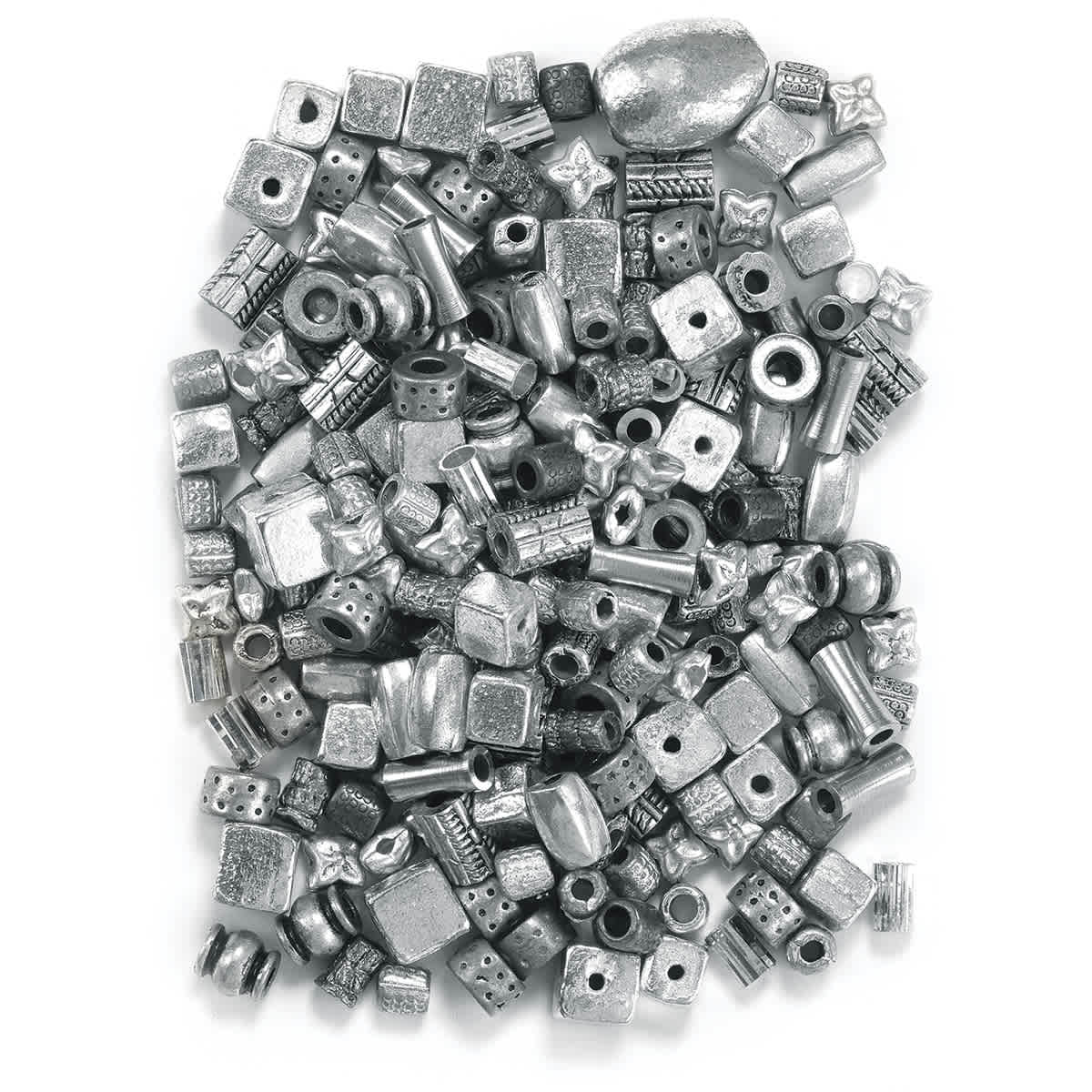 Silver Metallic Bead Mix