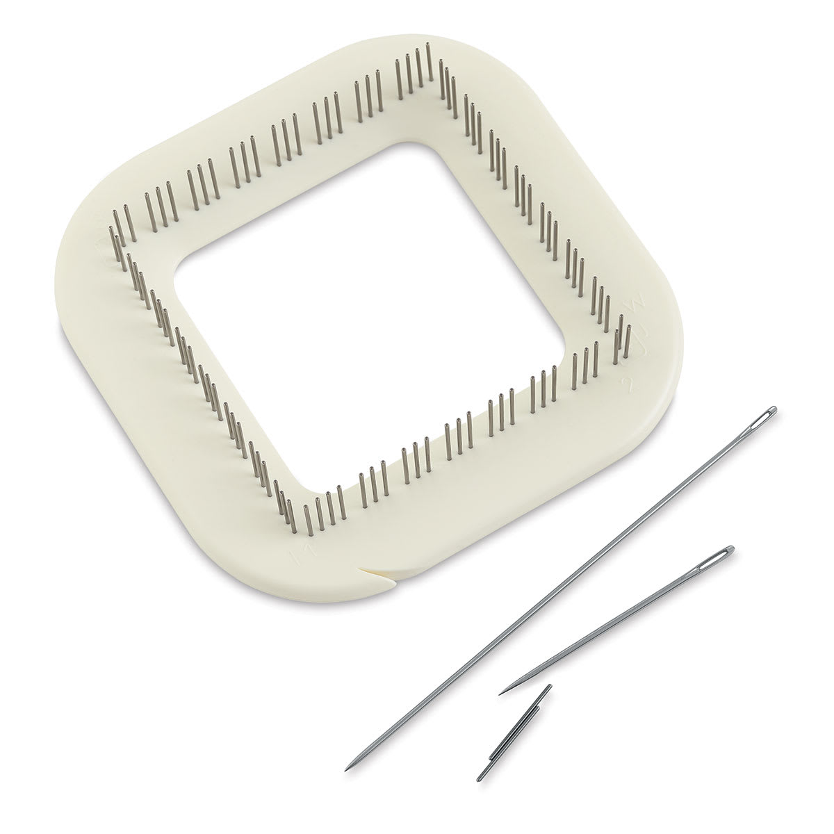 Schacht Zoom Loom - Top view of empty Loom with included needles