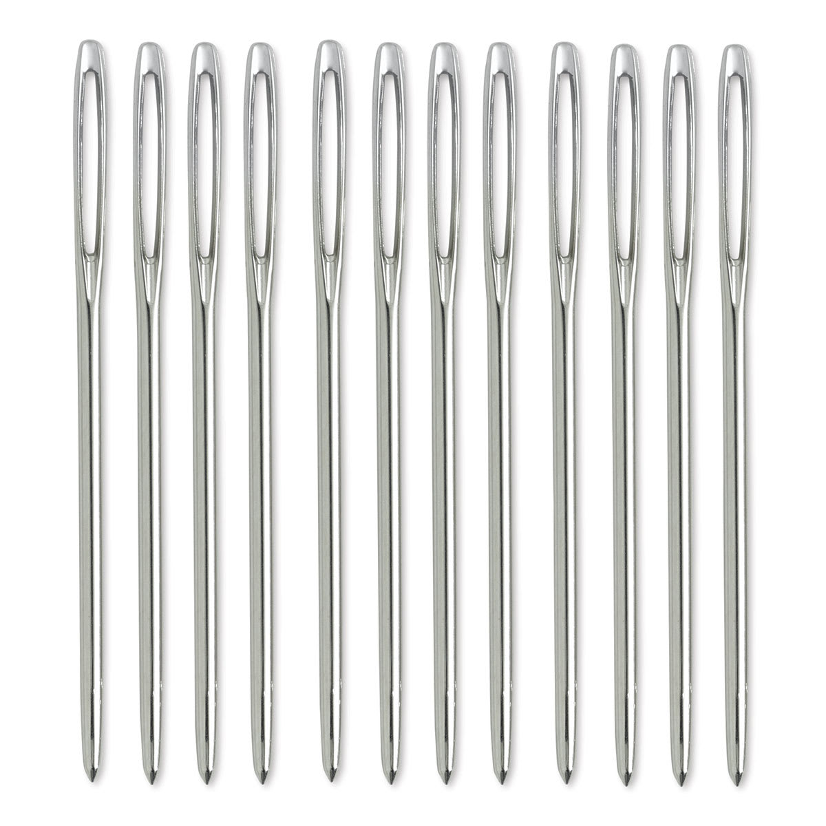 Blunt Tapestry Needle -Set of 12 2 3/4" long needles shown vertically