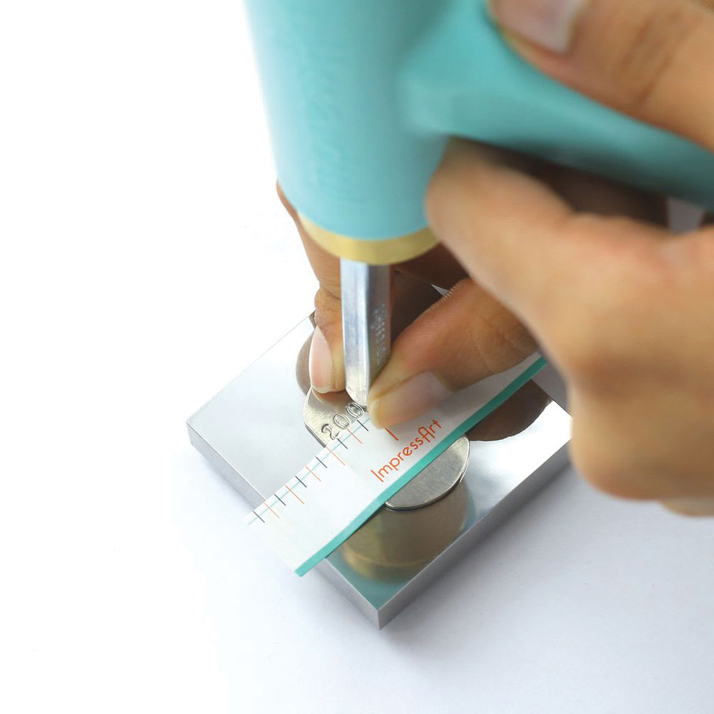 ImpressArt Stamp Guides Sticker Book included straight guide sticker guiding metal stamp and hammer (sold seperately)