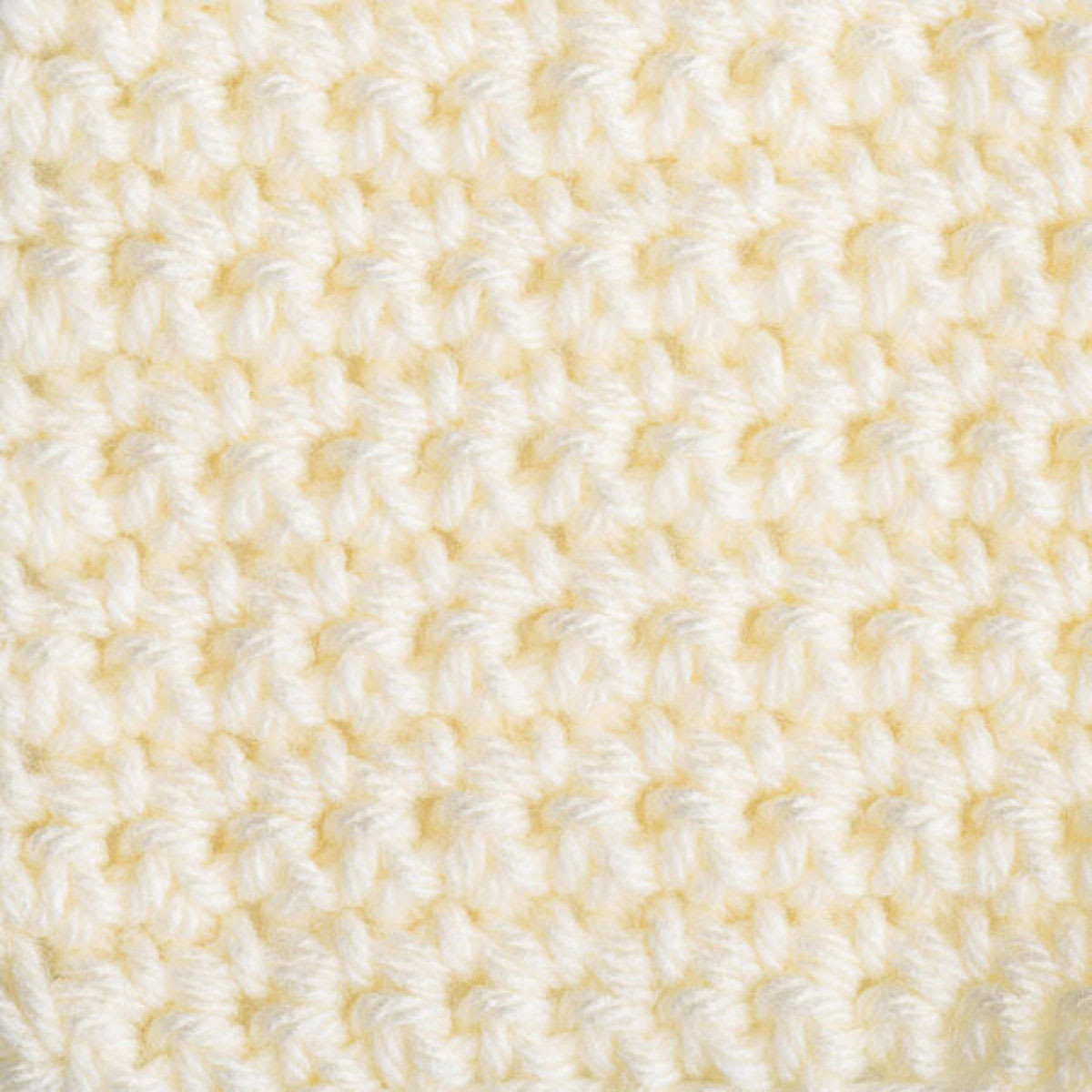 Caron One Pound Acrylic Yarn - 1 lb, 4-Ply, Cream, Crocheted