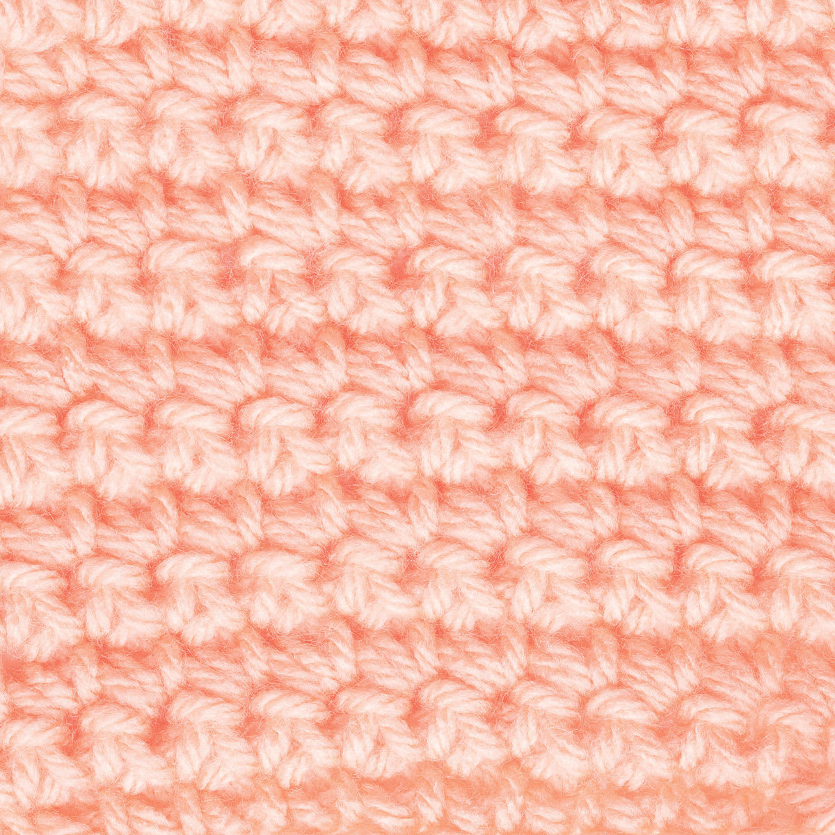 Caron One Pound Acrylic Yarn - 1 lb, 4-Ply, Peach, Crocheted