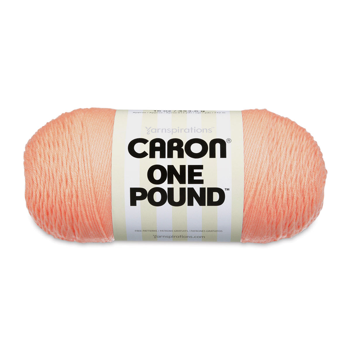 Caron One Pound Acrylic Yarn - 1 lb, 4-Ply, Peach