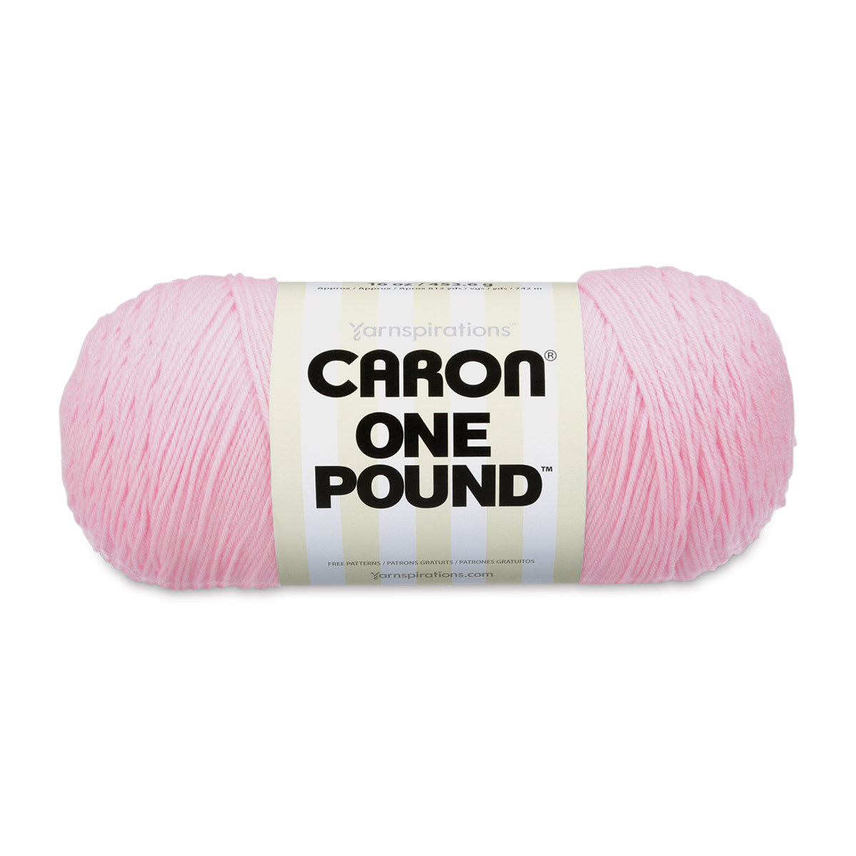 Caron One Pound Acrylic Yarn - 1 lb, 4-Ply, Soft Pink