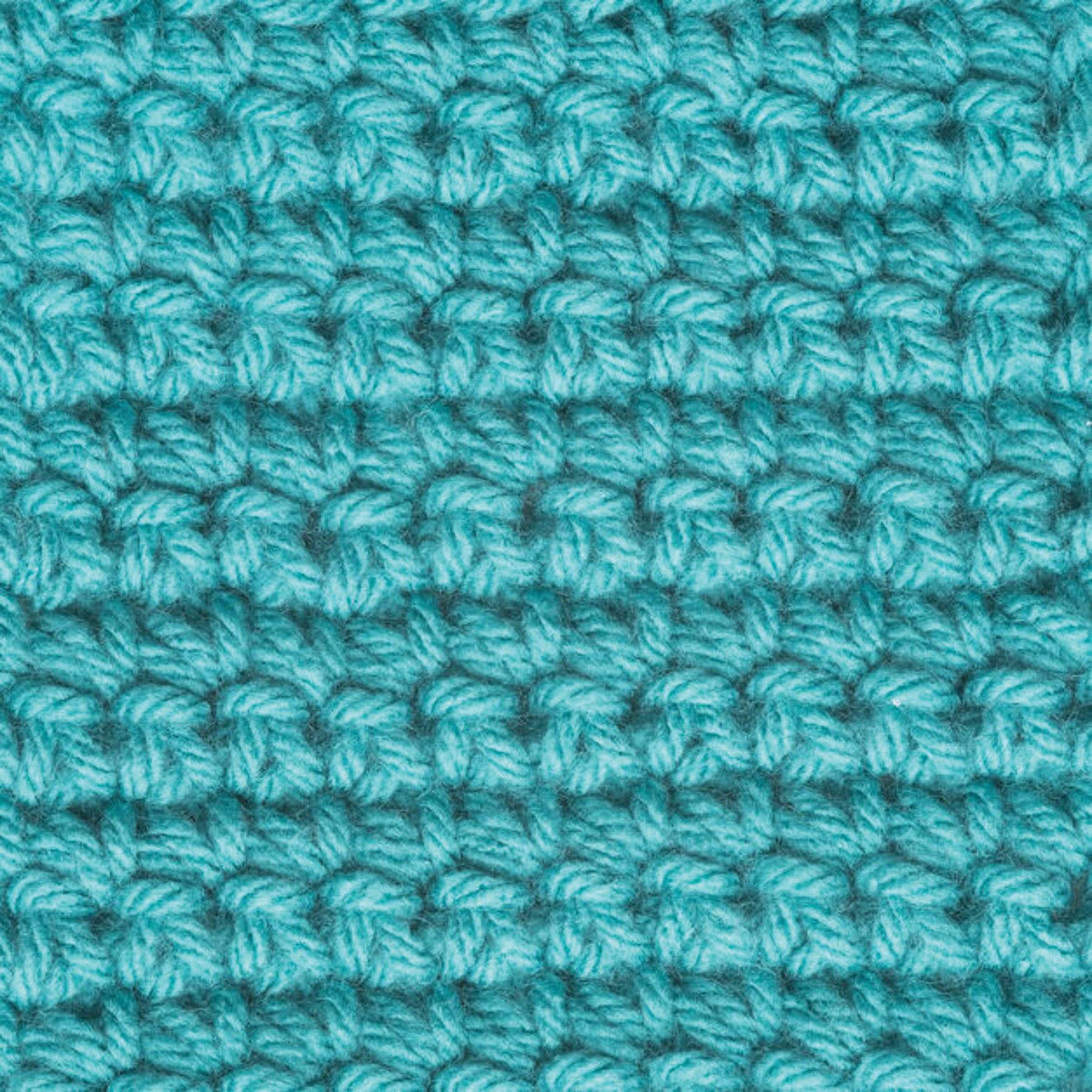 Caron One Pound Acrylic Yarn - 1 lb, 4-Ply, Aqua, Crocheted 