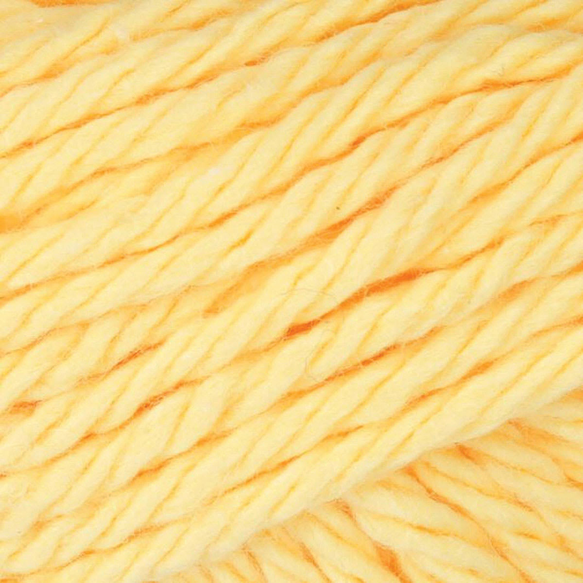 Lily Sugar N' Cream Yarn - 2.5 oz, 4-Ply, Yellow (Close-up of yarn)