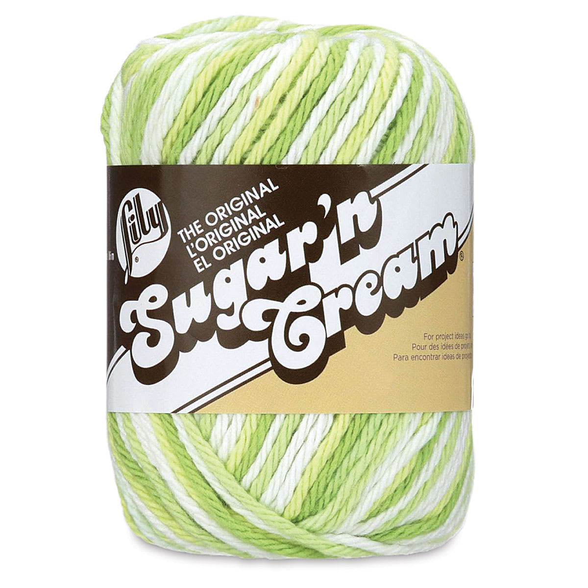 Lily Sugar N' Cream Yarn - 2 oz, 4-Ply, Key Lime Pie Ombre