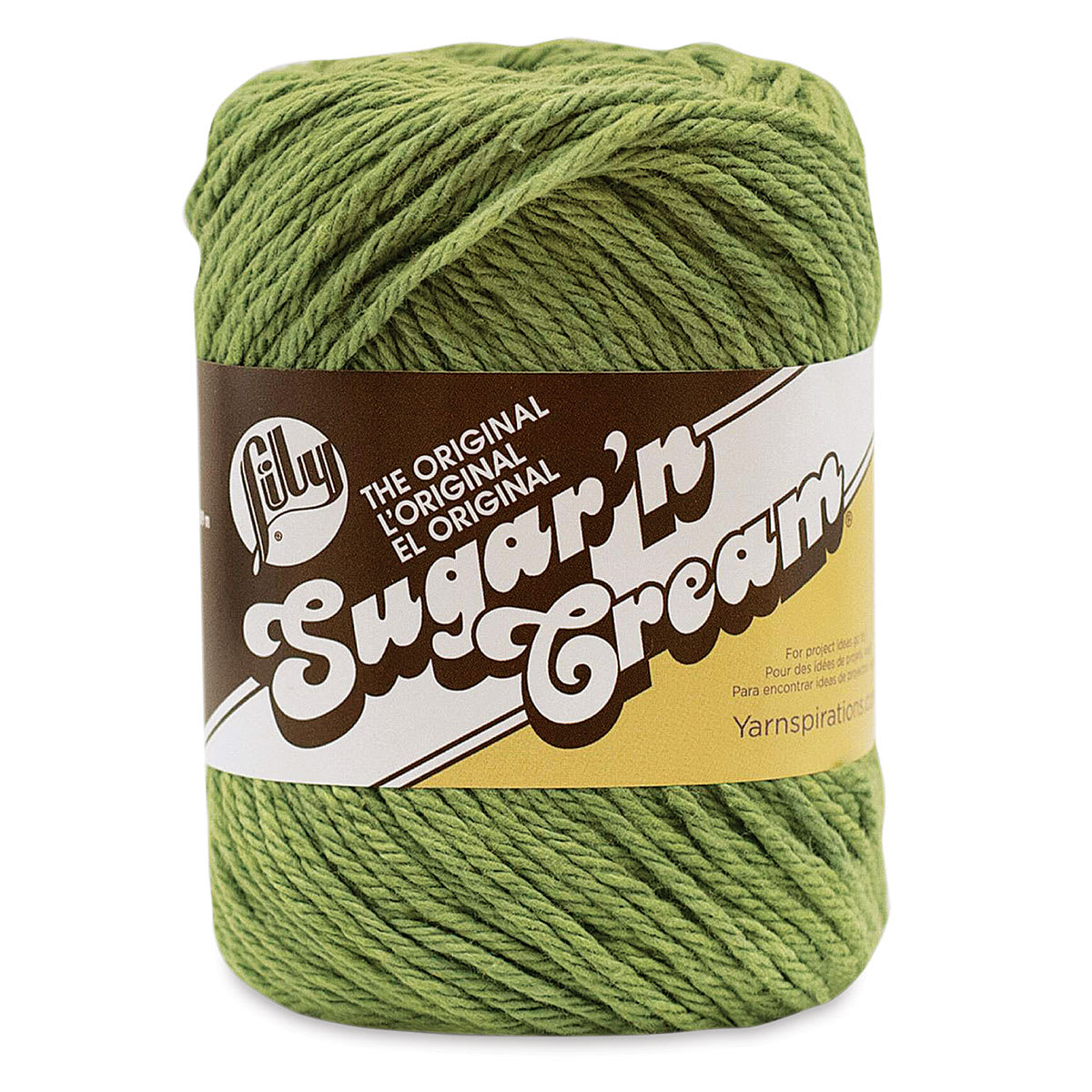 Lily Sugar N' Cream Yarn - 2.5 oz, 4-Ply, Sage Green