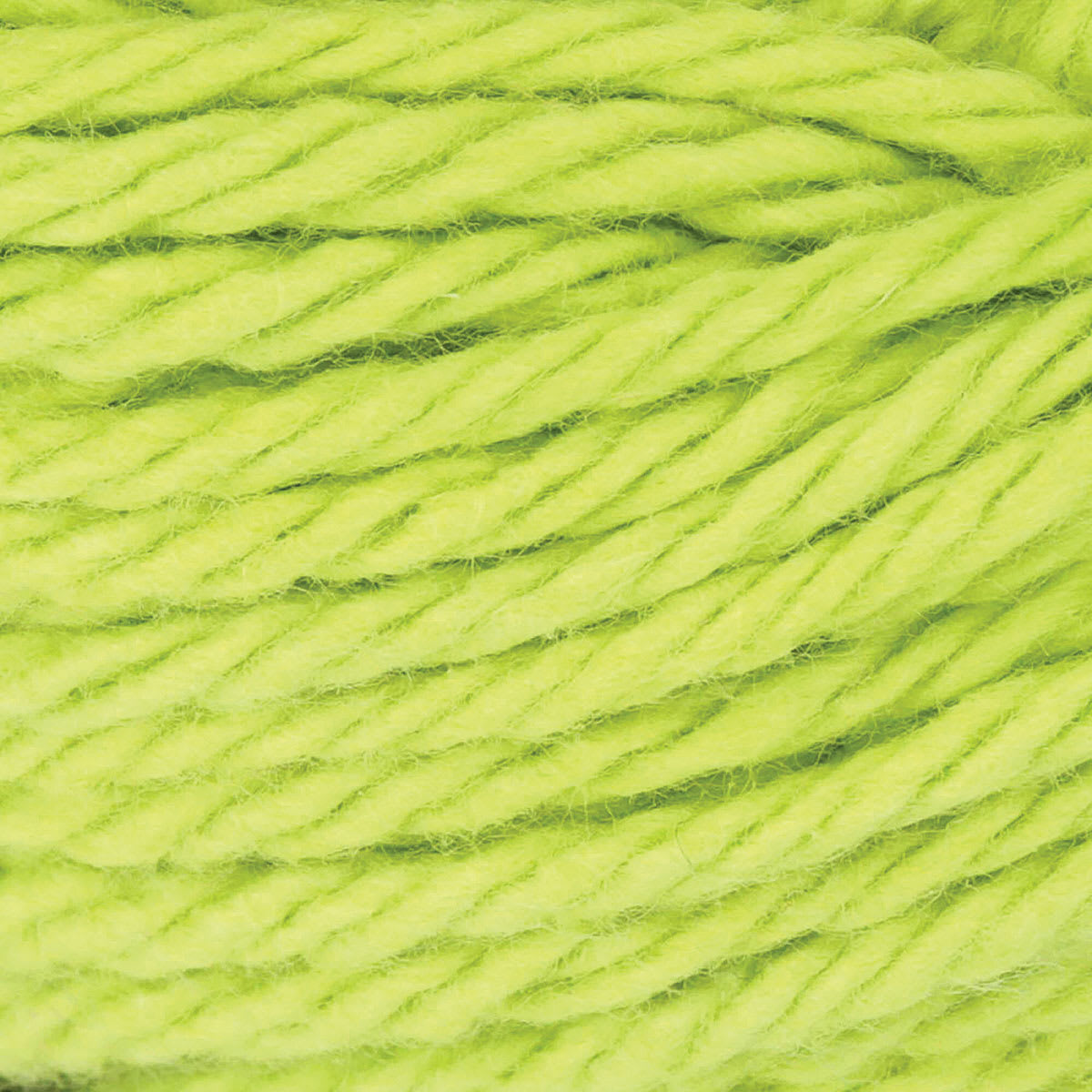 Lily Sugar N' Cream Yarn - 2.5 oz, 4-Ply, Hot Green (Close-up of yarn)