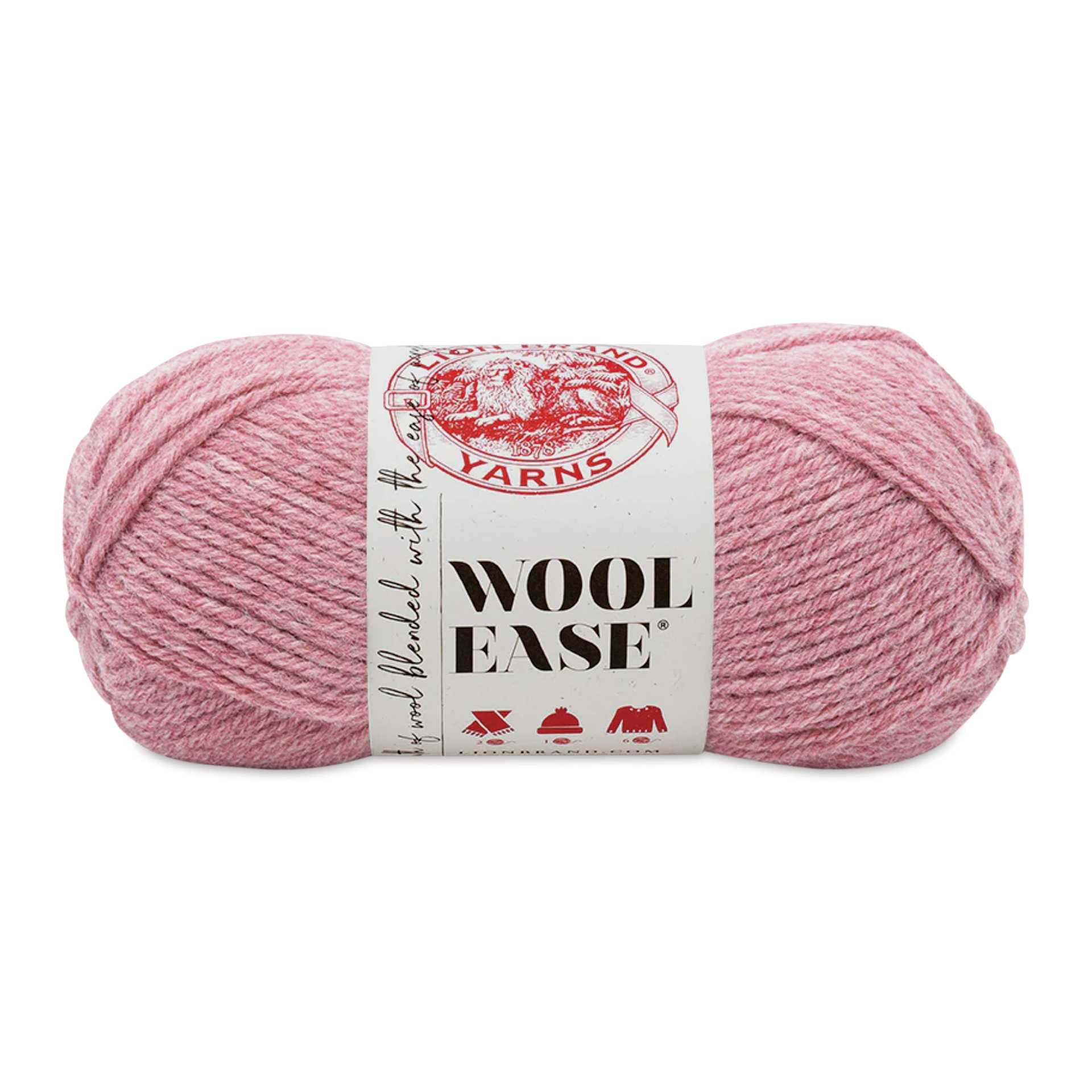 Lion Brand Wool-Ease Yarn - Rose Heather