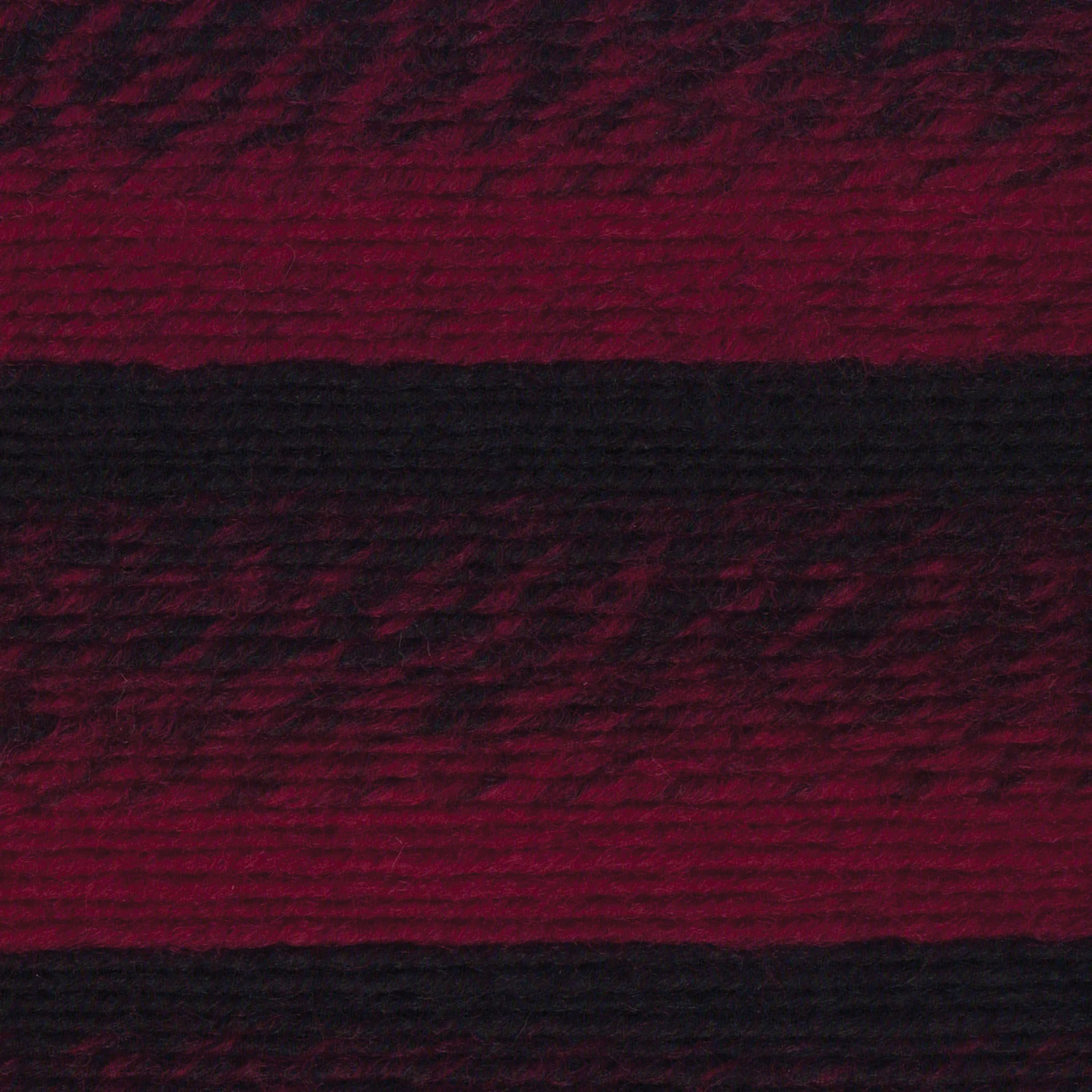 Lion Brand Scarfie Yarn - Black/Cranberry close-up to show texture