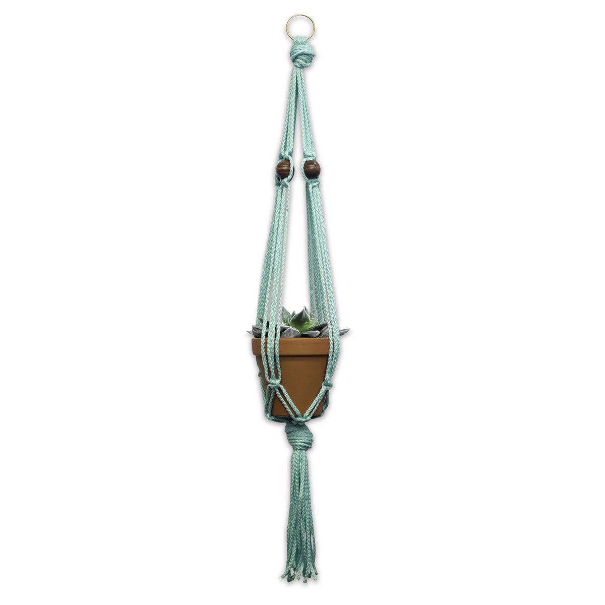Macramé Plant Hanger Kits - Finished Clay Pot Planter