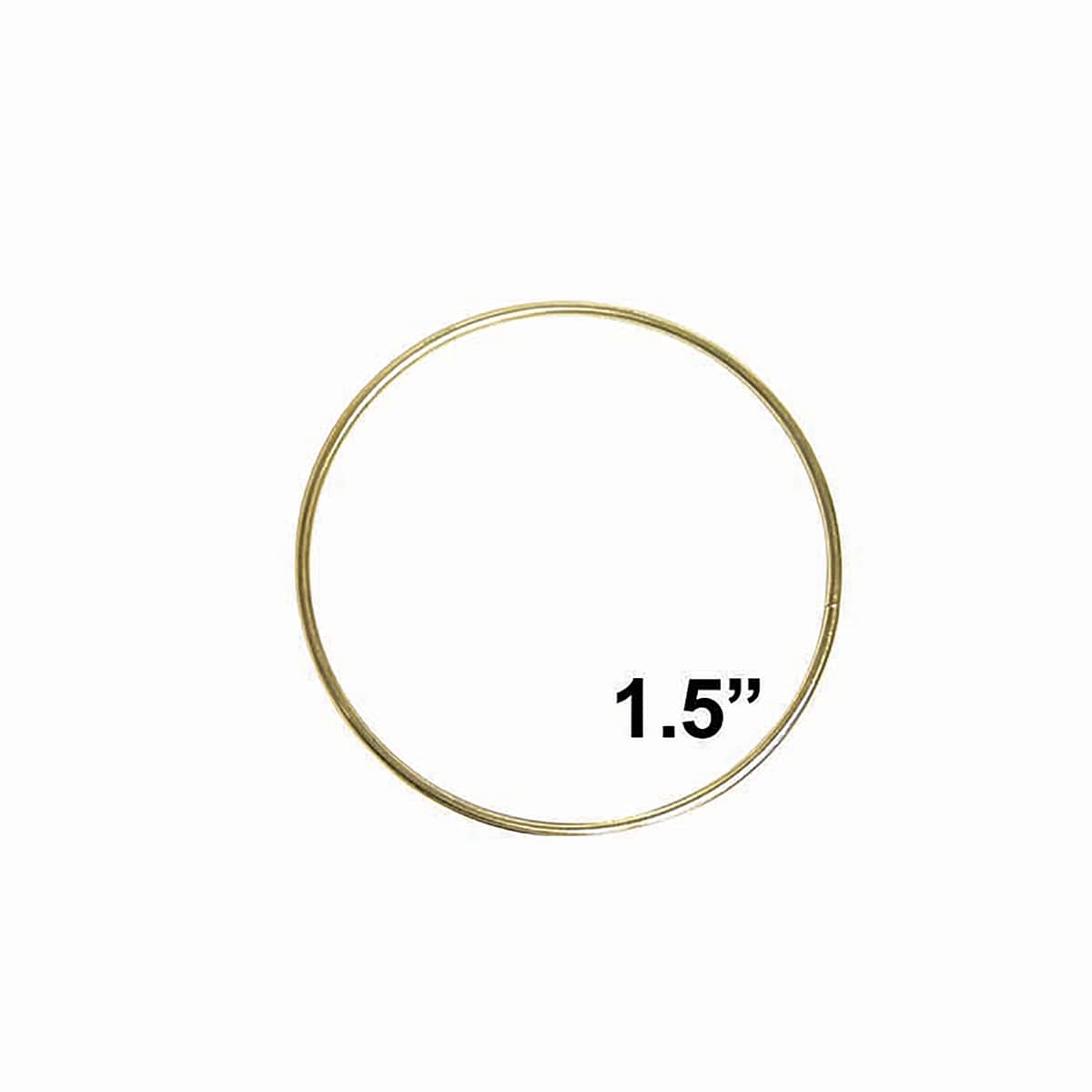 Pepperell Brass Plated Macramé Ring - 1-1/2"