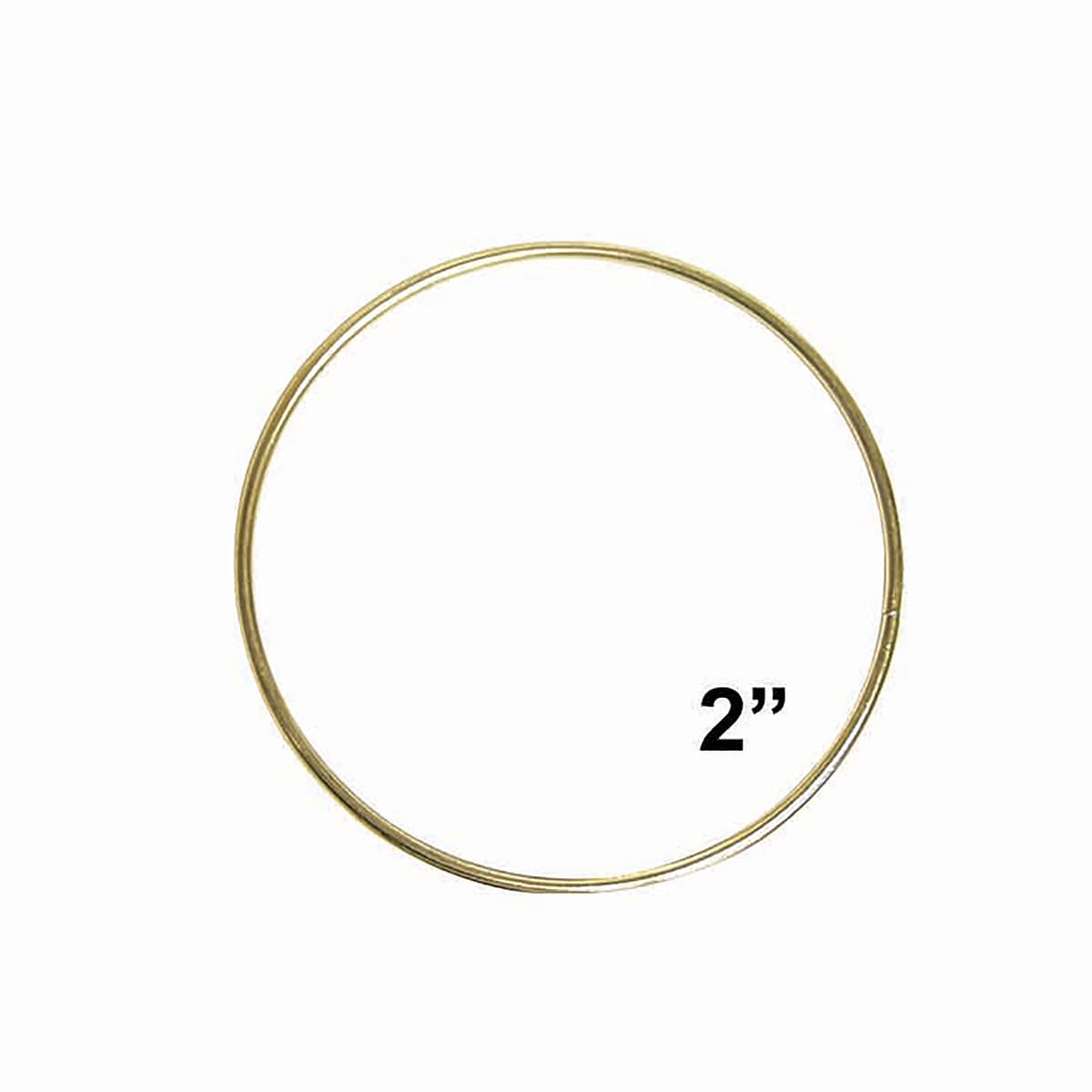 Pepperell Brass Plated Macramé Ring - 2"