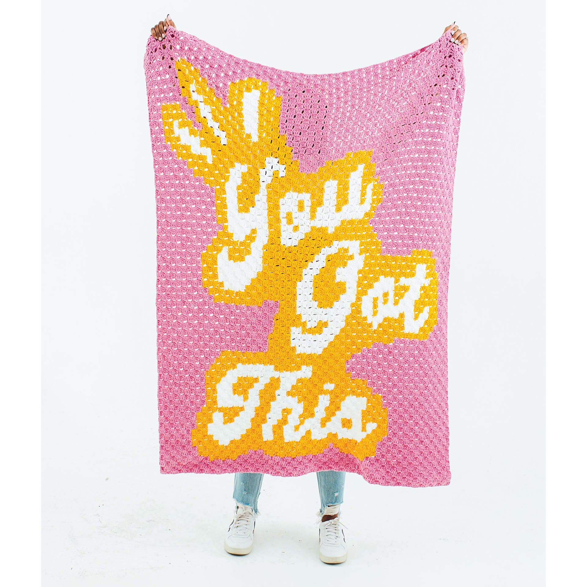 Lion Brand Feels Like Butta Yarn - finished blanket example