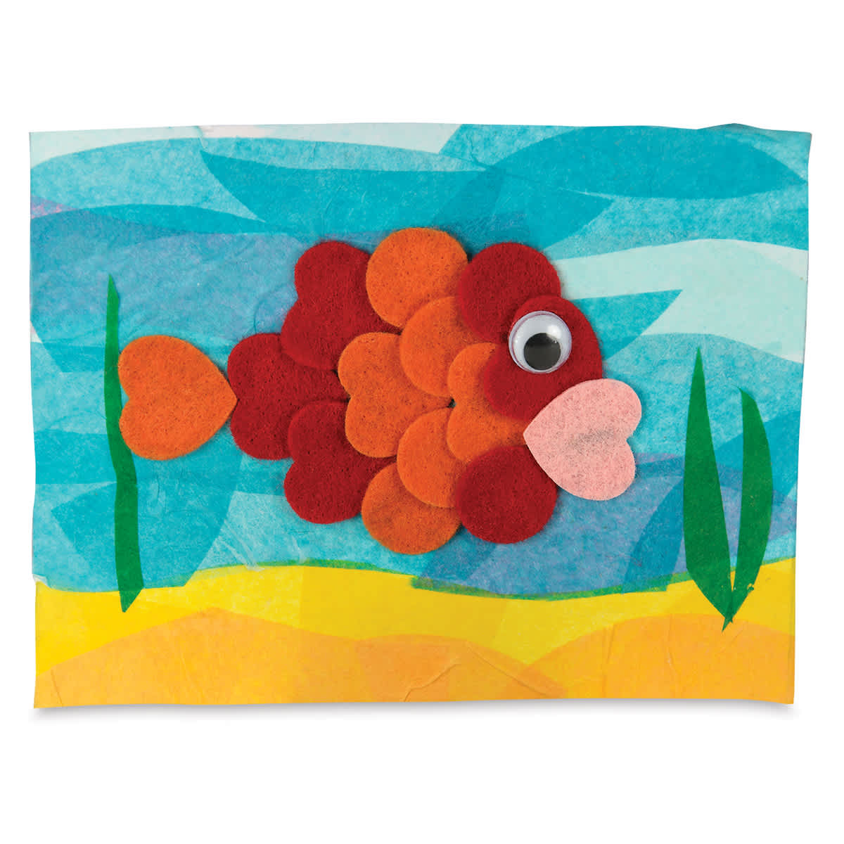 Roylco Felt Shapes - Picture of fish made with Felt Shapes
