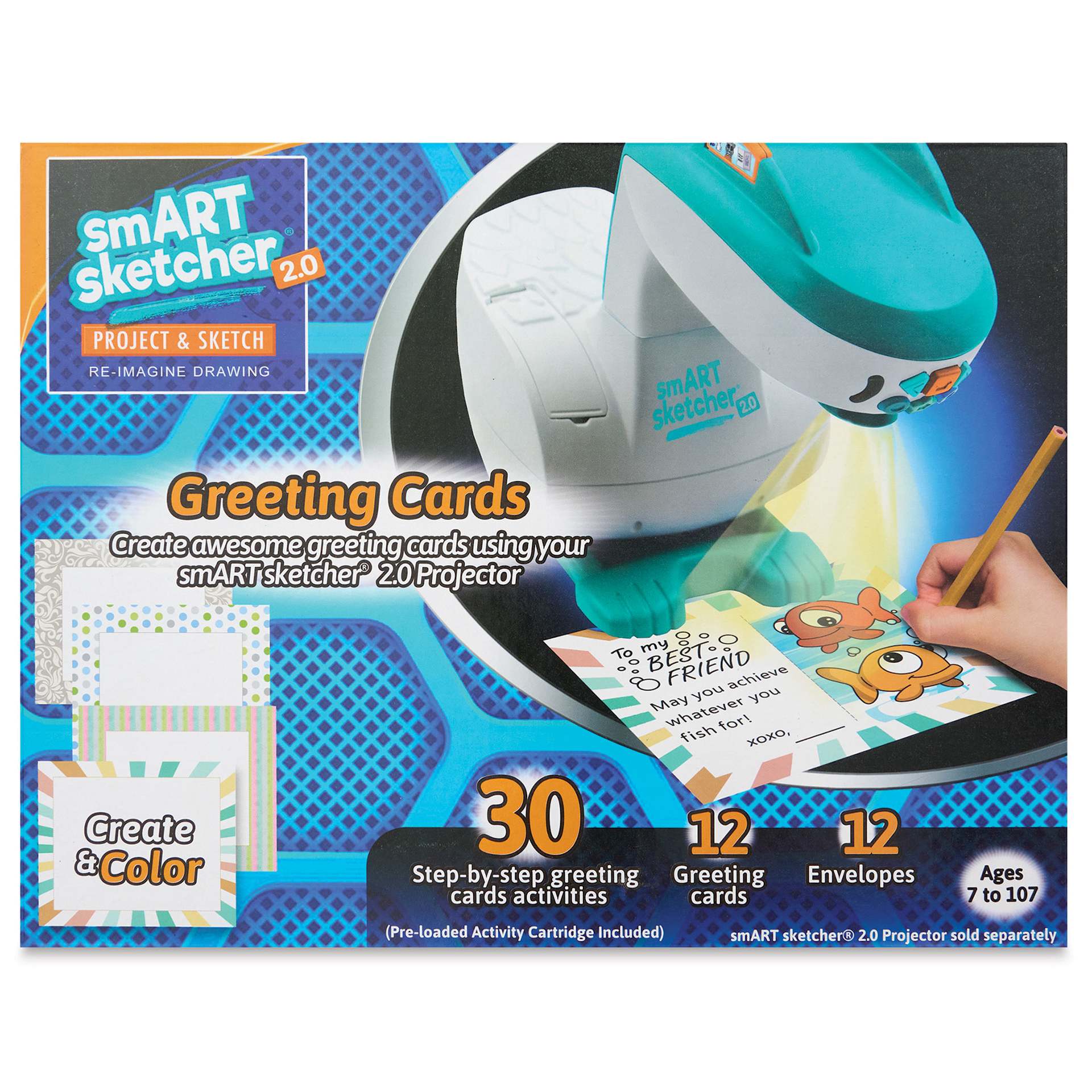 Flycatcher smART Sketcher Greeting Cards Set, front of the packaging. 